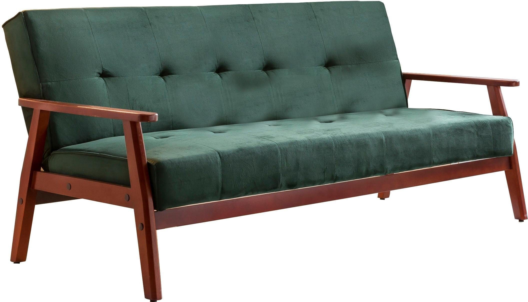 SalesFever Schlafsofa "Skagen 3-Sitzer Schlafsofa", Holzgestell Sofa: Entsp günstig online kaufen