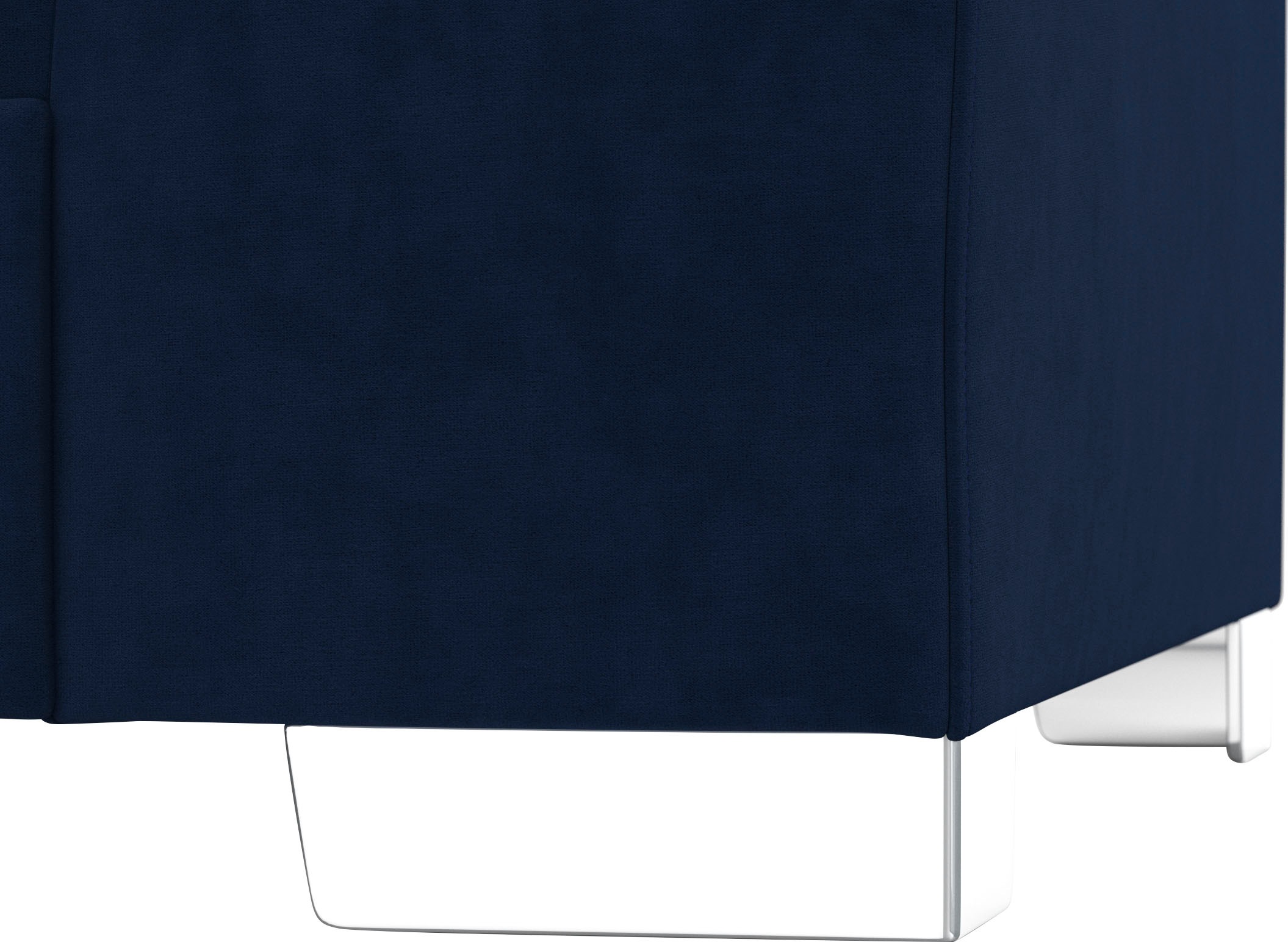 DOMO collection Ecksofa »Anzio in kubischer Formensprache, flache Armlehnen, L-Form«, Wahlweise mit Bettfunktion und Federkern für hohen Sitzkomfort