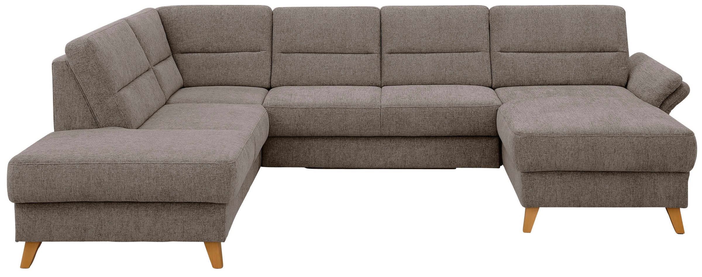 Home affaire Wohnlandschaft "Westerland U-Form" Federkern, wahlweise Bettfu günstig online kaufen