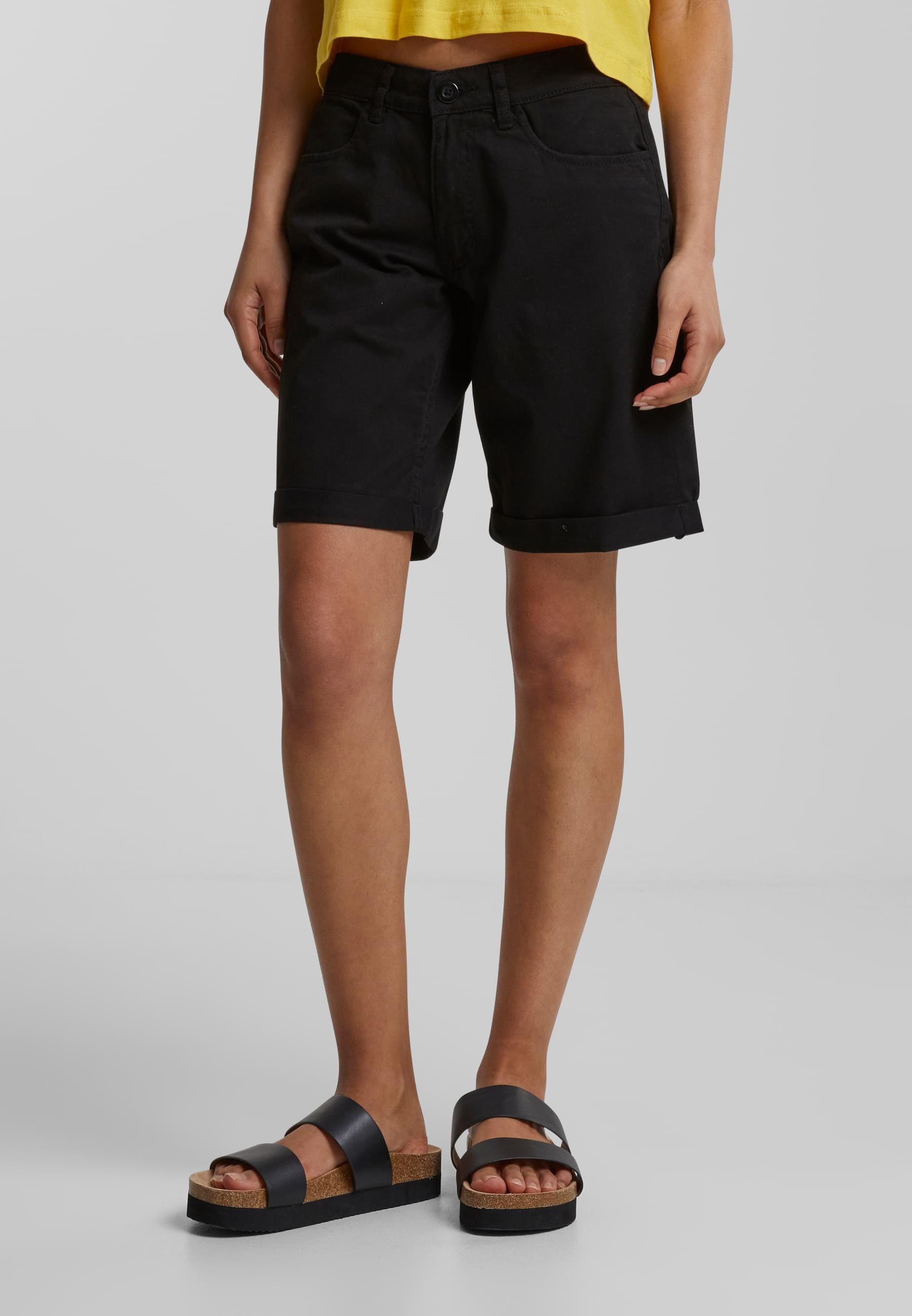 URBAN CLASSICS Sweatshorts »Urban Classics Damen Ladies Organic Cotton Bermuda Pants«