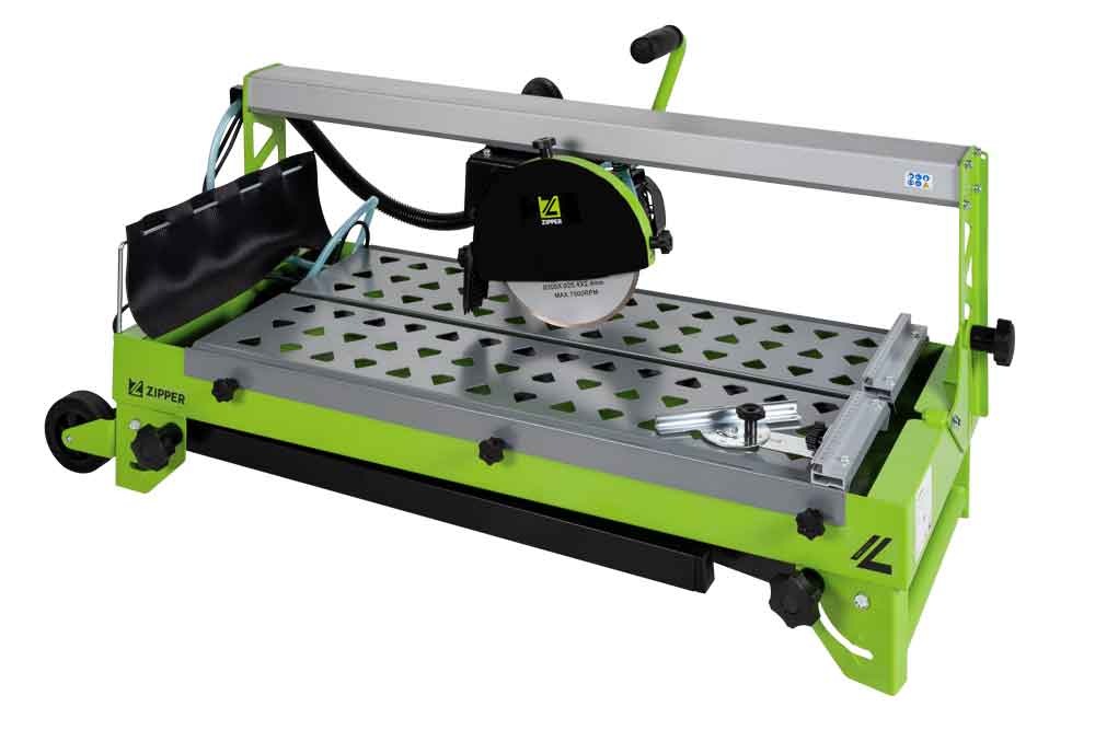 ZIPPER Fliesenschneidemaschine, Schneidaggregat bis 45° schwenkbar