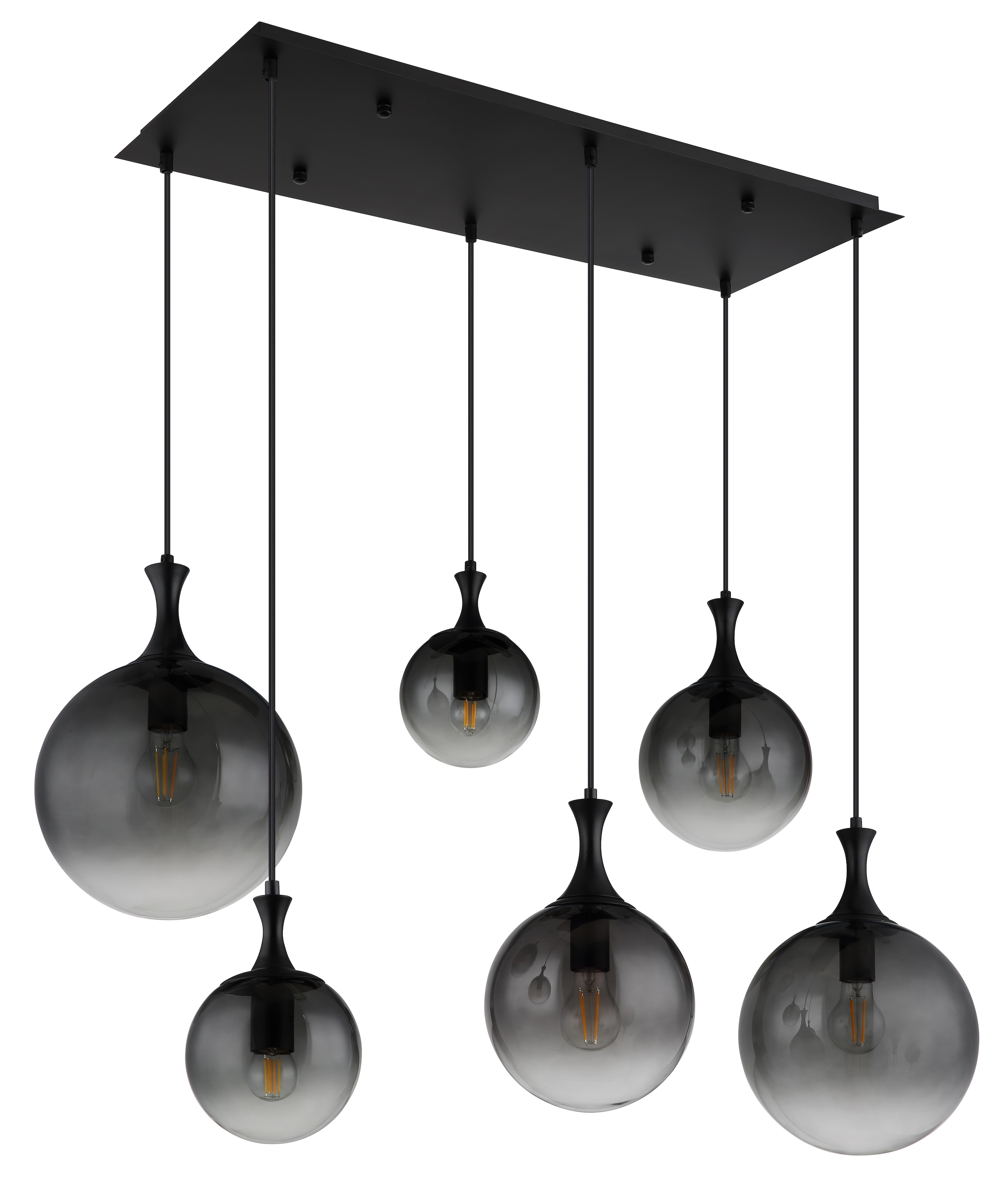 GLOBO LIGHTING Hängeleuchte »DALTON«, Leuchtmittel E27 | ohne Leuchtmittel, Hängelampe/Pendelleuchte/Esszimmer/Wohnzimmer/Esstisch
