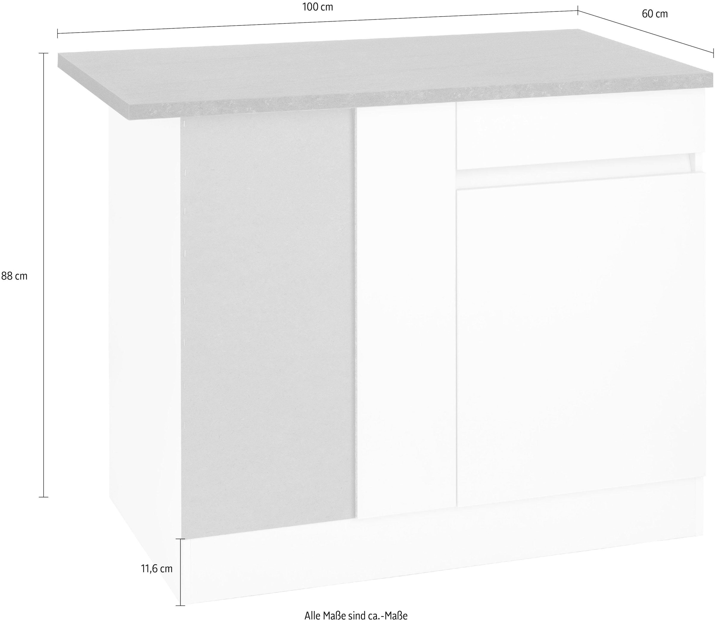 OPTIFIT Eckunterschrank »Roth«, Breite 100 cm | BAUR