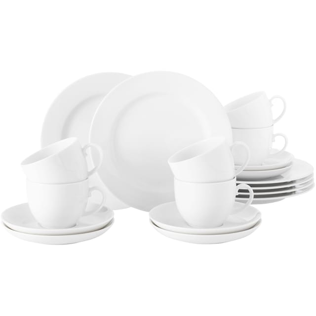 18 Personen tlg.), Weiden Seltmann 6 Kaffeeservice Rondo«, (Set, BAUR »Geschirr-Set | Teile, 18 für