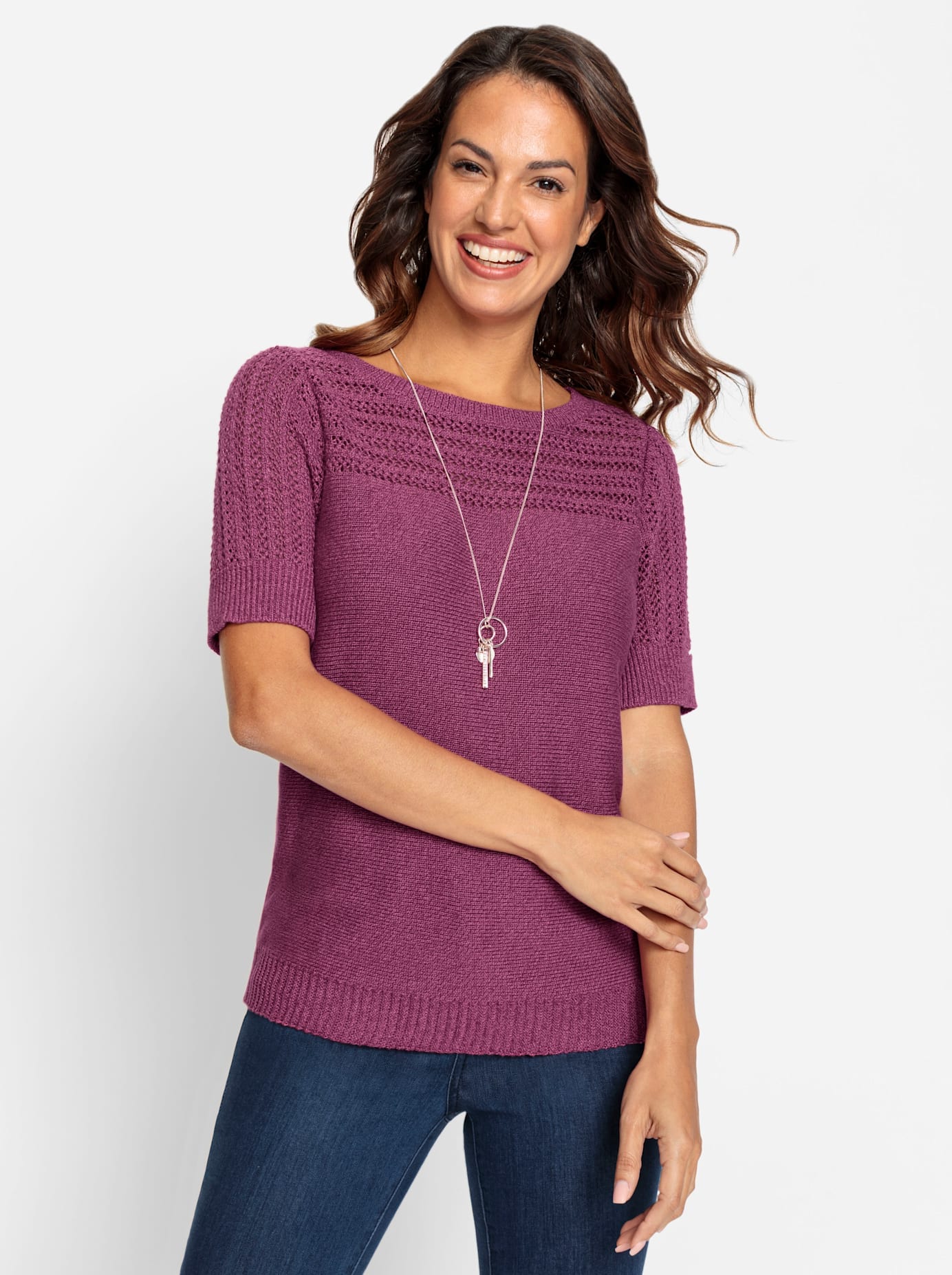 Inspirationen Kurzarmpullover »Pullover«