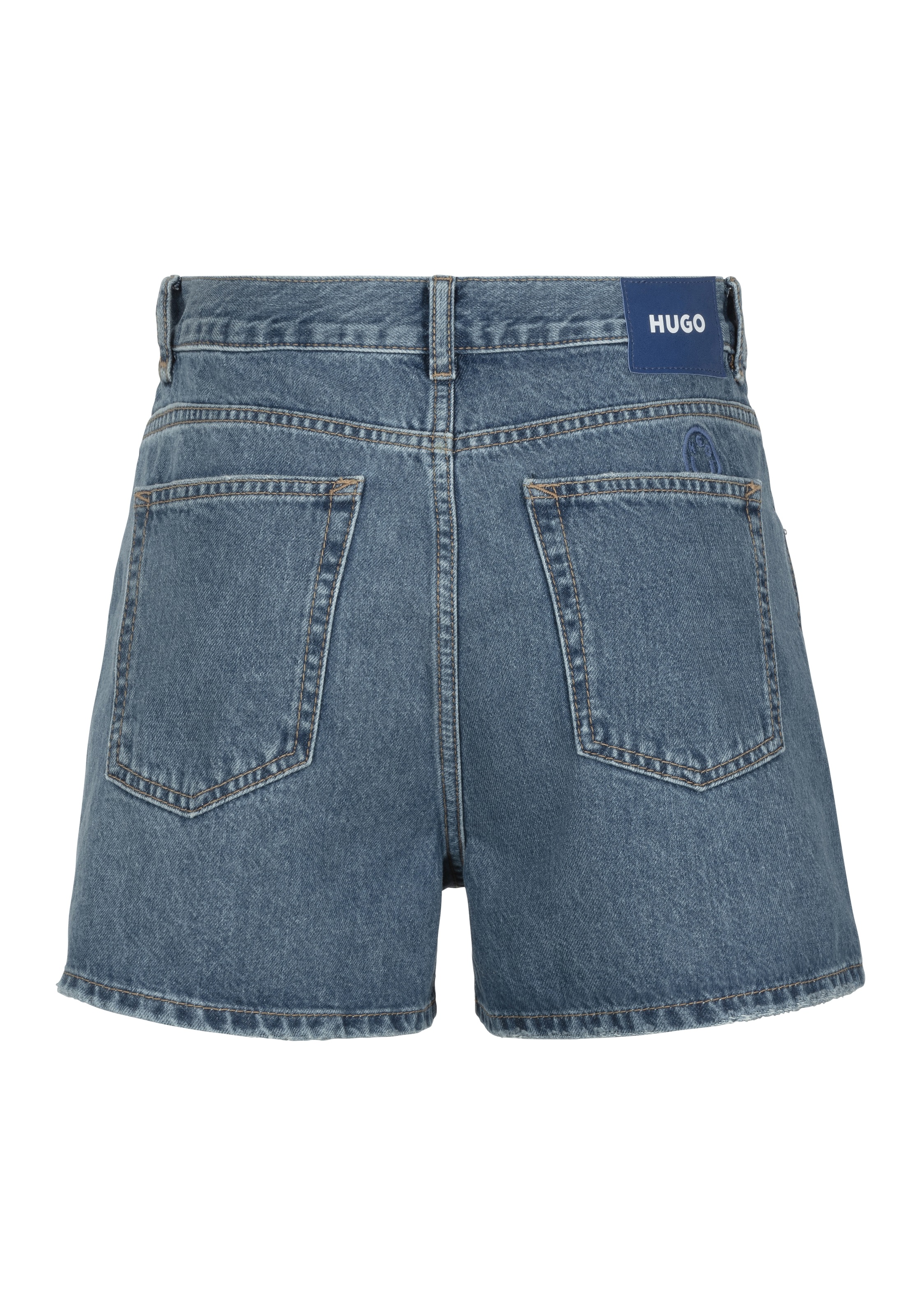 HUGO Blue Shorts "Gimusa" Mit Coinpocket und Lederbadge günstig online kaufen