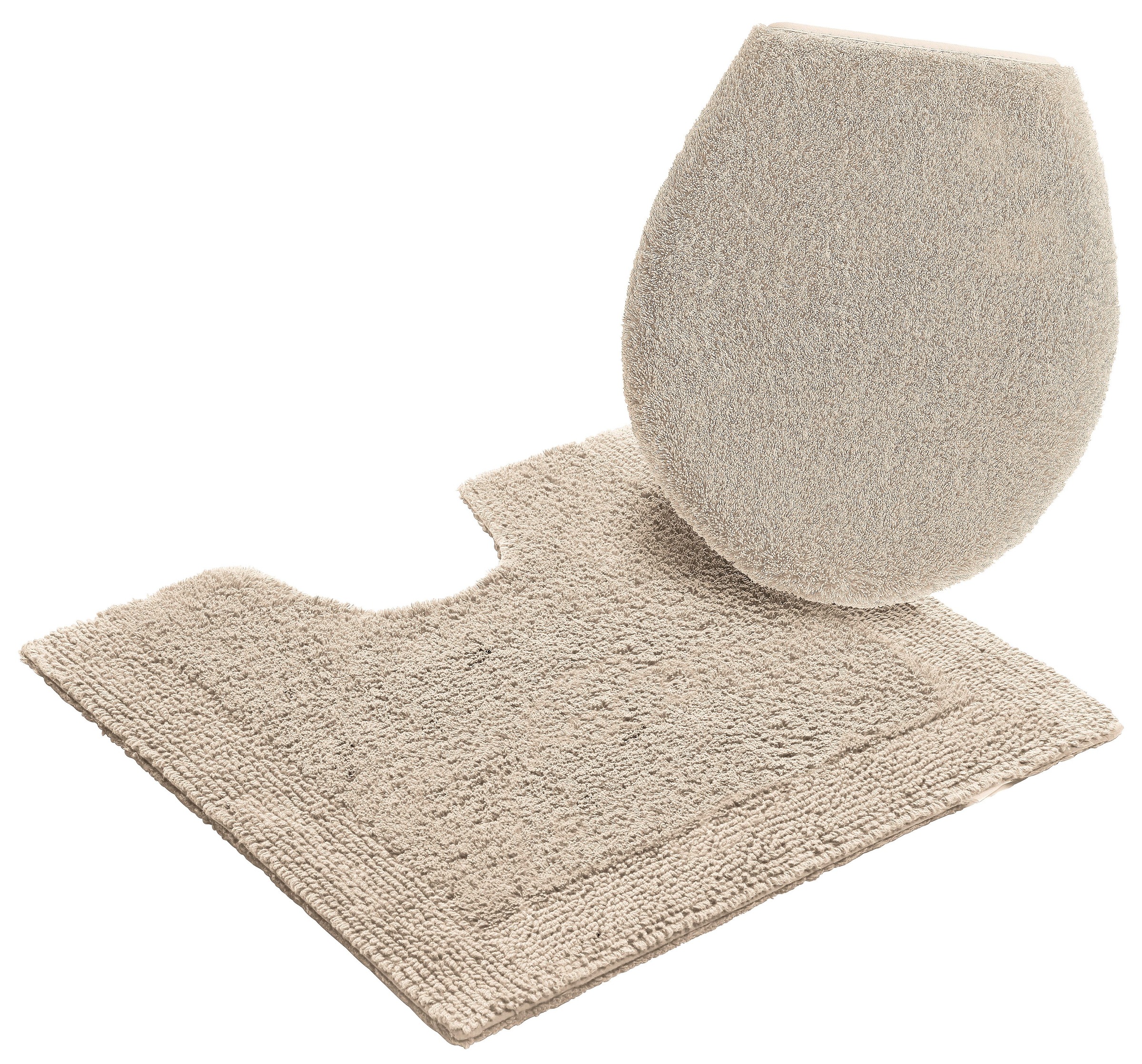 my home Badematte "Kapra, Badvorleger, Badezimmer Teppich" Höhe 14 mm beids günstig online kaufen