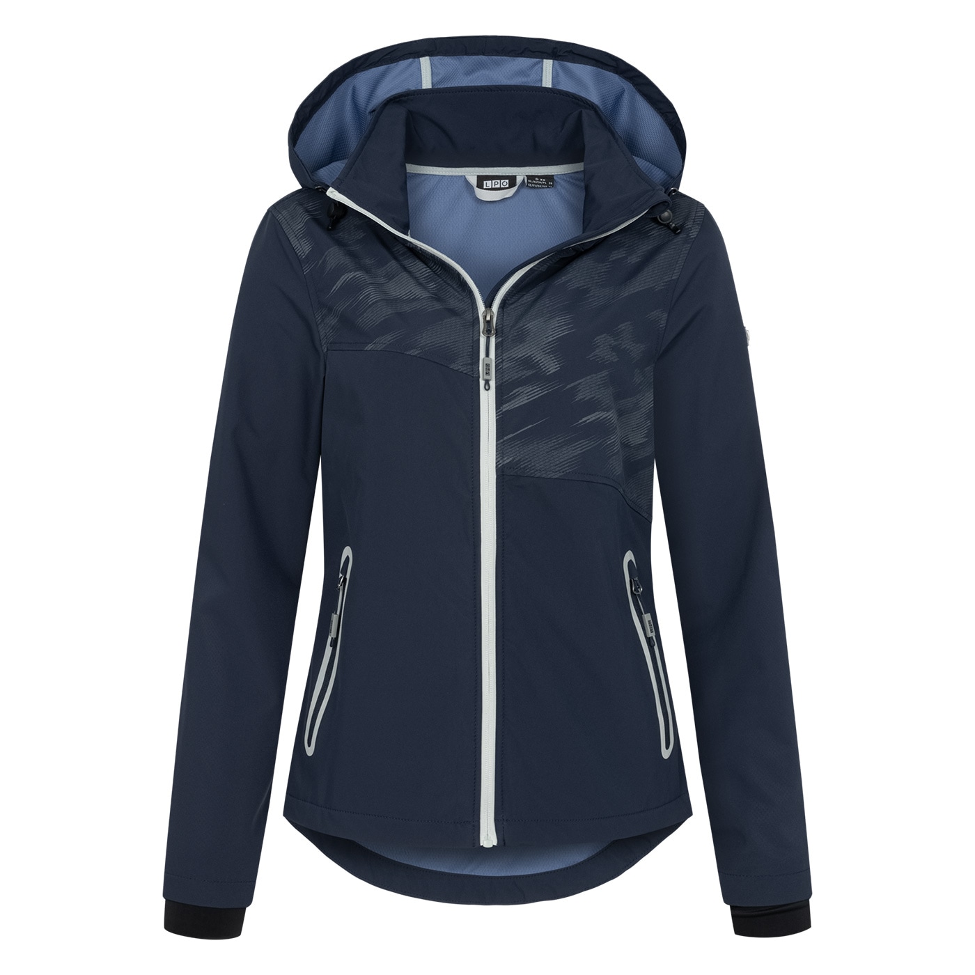 LPO Softshelljacke "MECATINA PEAK III WMN" mit Kapuze mit abnehmbarer Kapuze