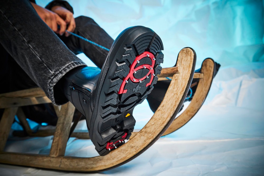 Thumbnail - Rieker Winterstiefelette "Flip Grip", Winterboots mit TEX und ausklappbaren Spikes an der Laufsohle