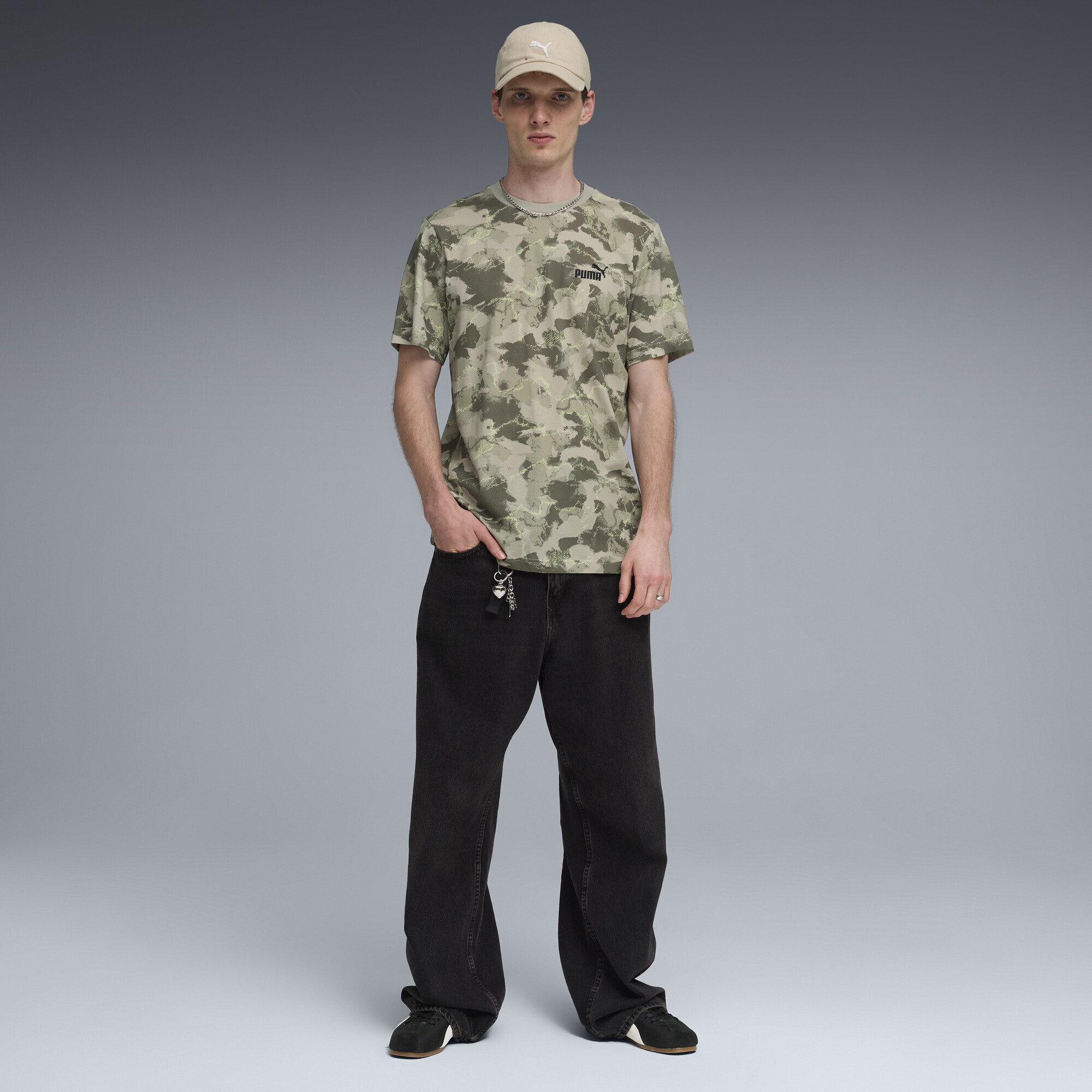 PUMA T-Shirt »Camo Bedrucktes T-Shirt Herren«