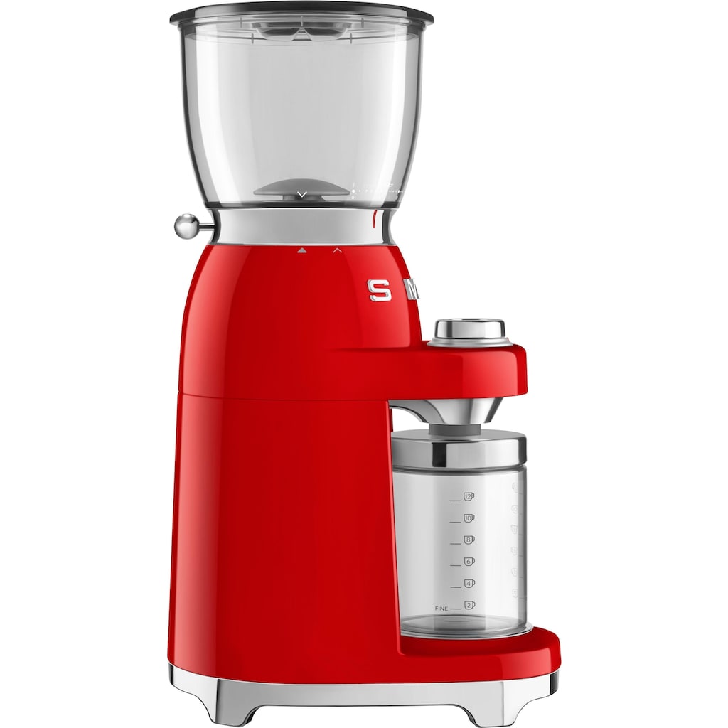 Smeg Kaffeemühle »CGF01RDEU«, 150 W, Kegelmahlwerk, 350 g Bohnenbehälter