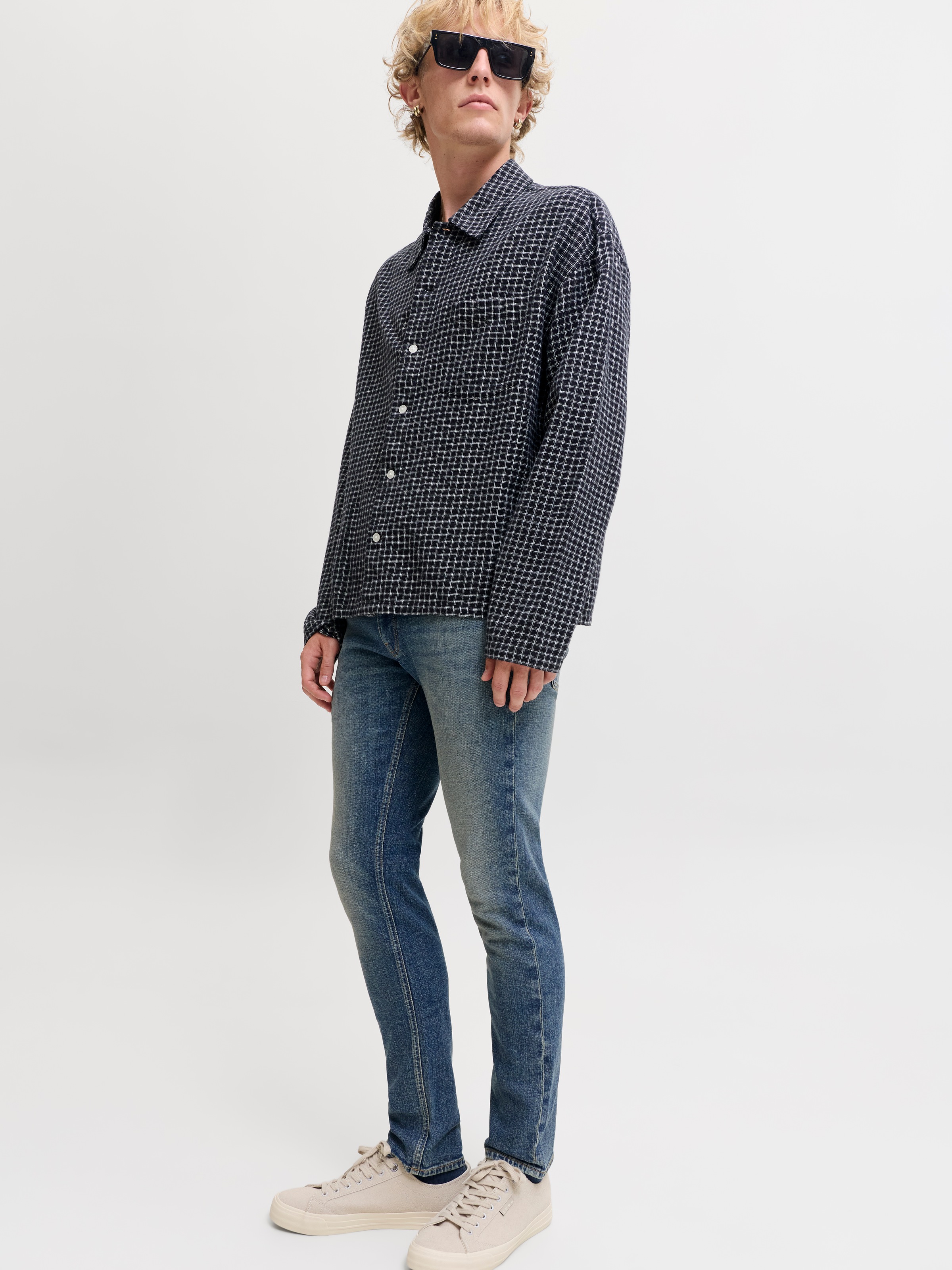 Jack & Jones Slim-fit-Jeans »JJIGLENN JJDYLAN SBD 159 SN« Baumwollmischung, slim fit