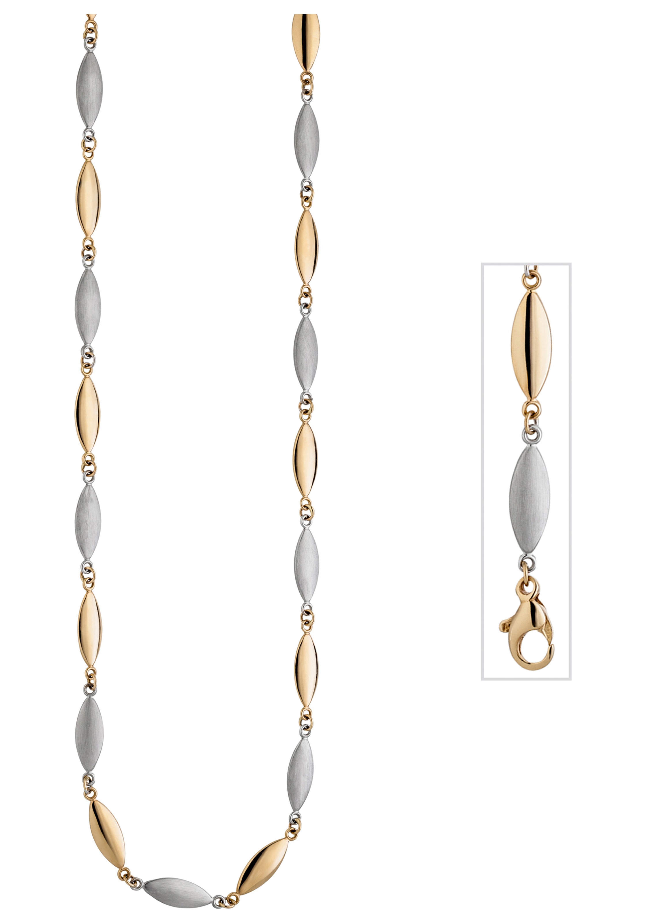 JOBO Goldkette, 585 Gold bicolor 45 cm