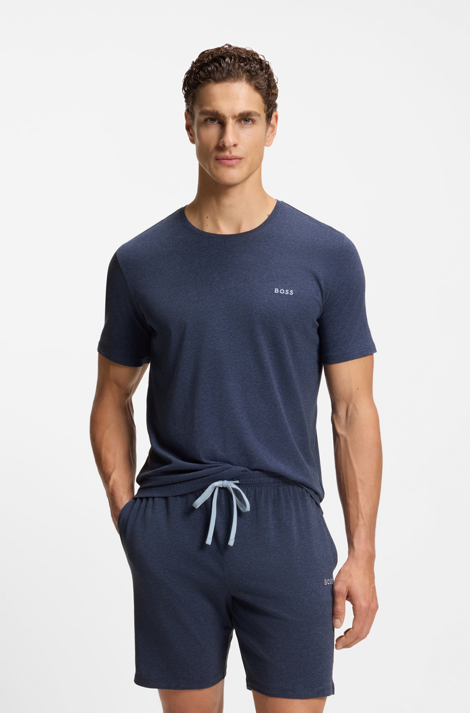 BOSS "Mix&Match T-Shirt R" mit Logostickerei günstig online kaufen