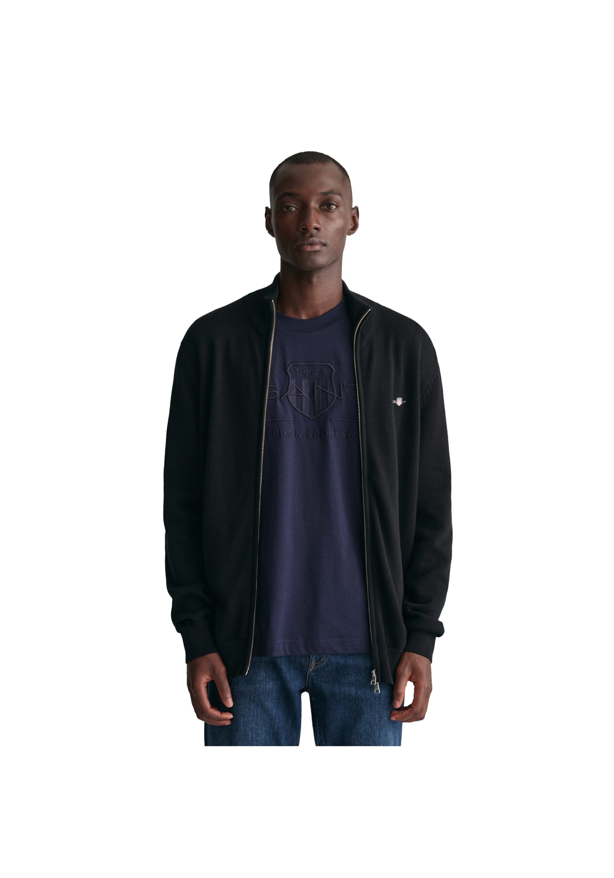 Gant Sweatshirt "Strickjacke CASUAL COTTON ZIP CARDIGAN" günstig online kaufen