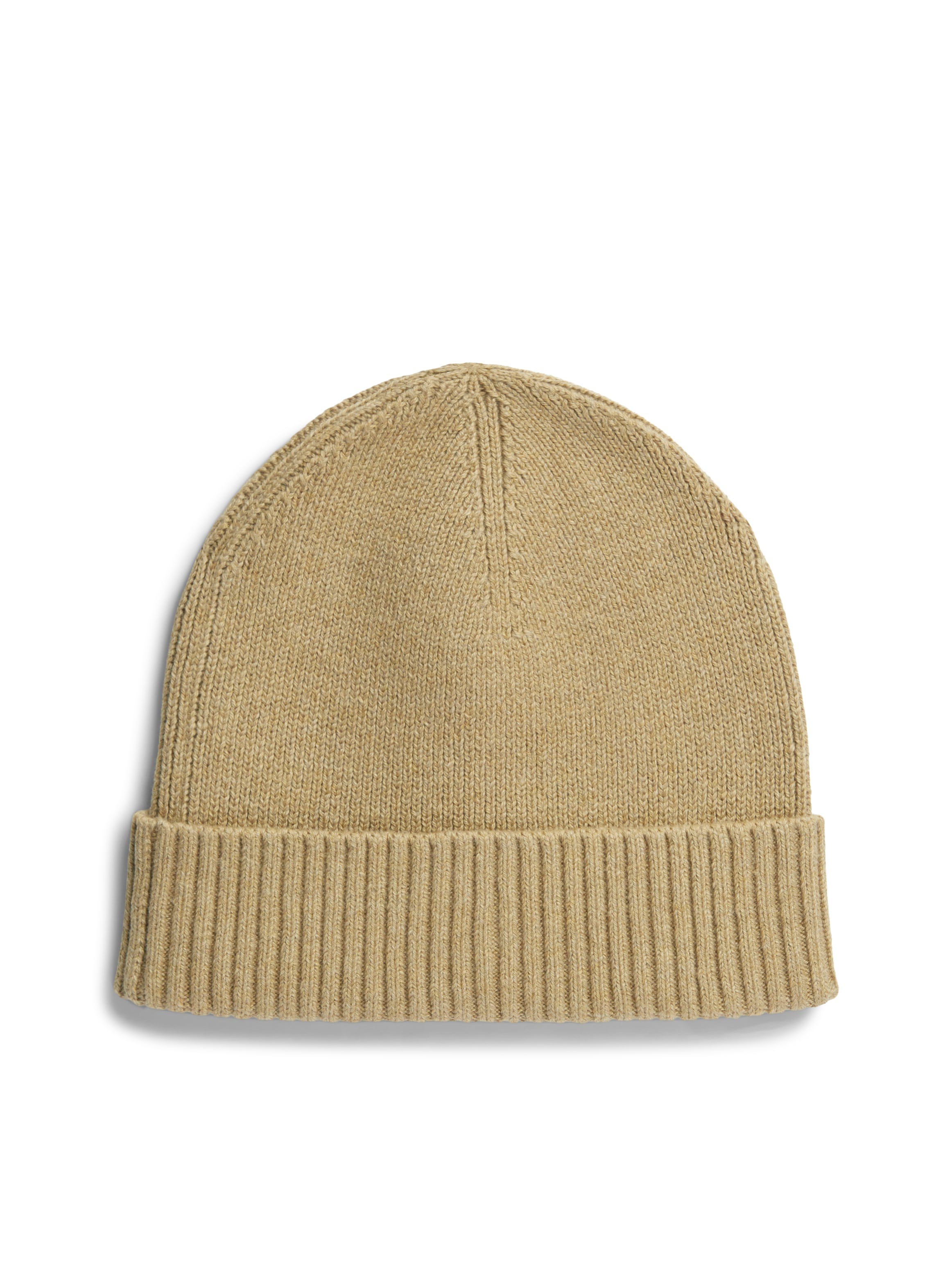 Tommy Hilfiger Strickmütze »TH FLAG PIMA COTTON BEANIE« Beanie mit Logostickerei, mit Kaschmiranteil Unisex