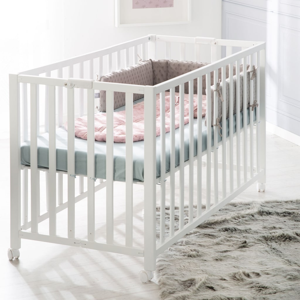 roba® Babybett »Fold Up, weiß«, klappbar