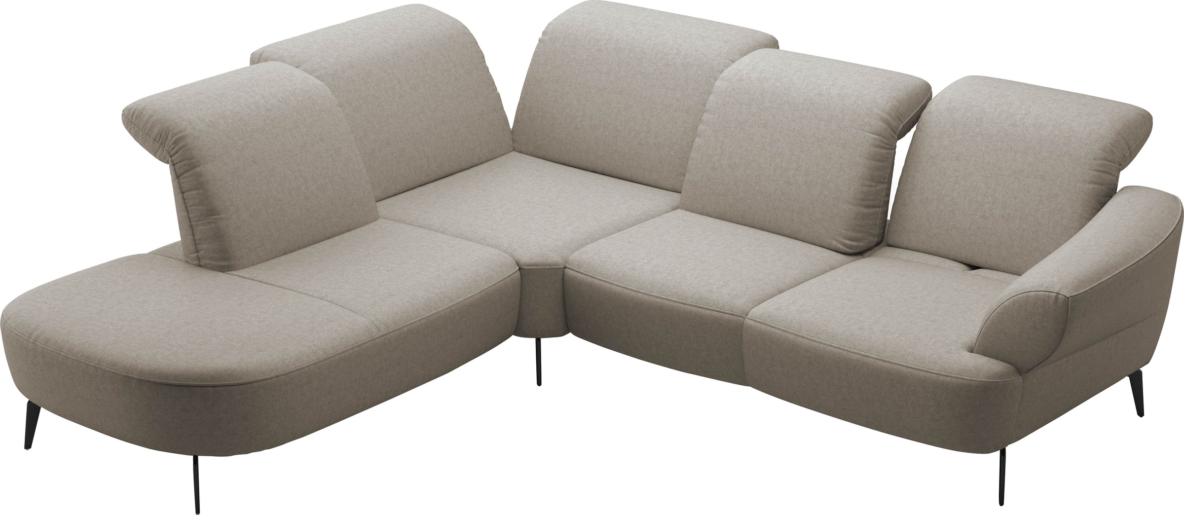 sit&more Ecksofa »Dance«, inkl.System Click&Seat und Sitztiefenverstellung
