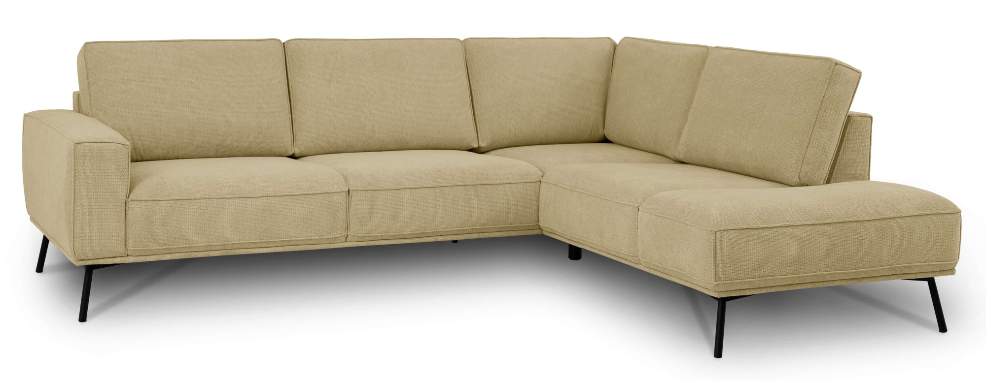 andas Ecksofa »Vosby«, Breite 260 cm, Chenille, mit dekorativer Kedernaht