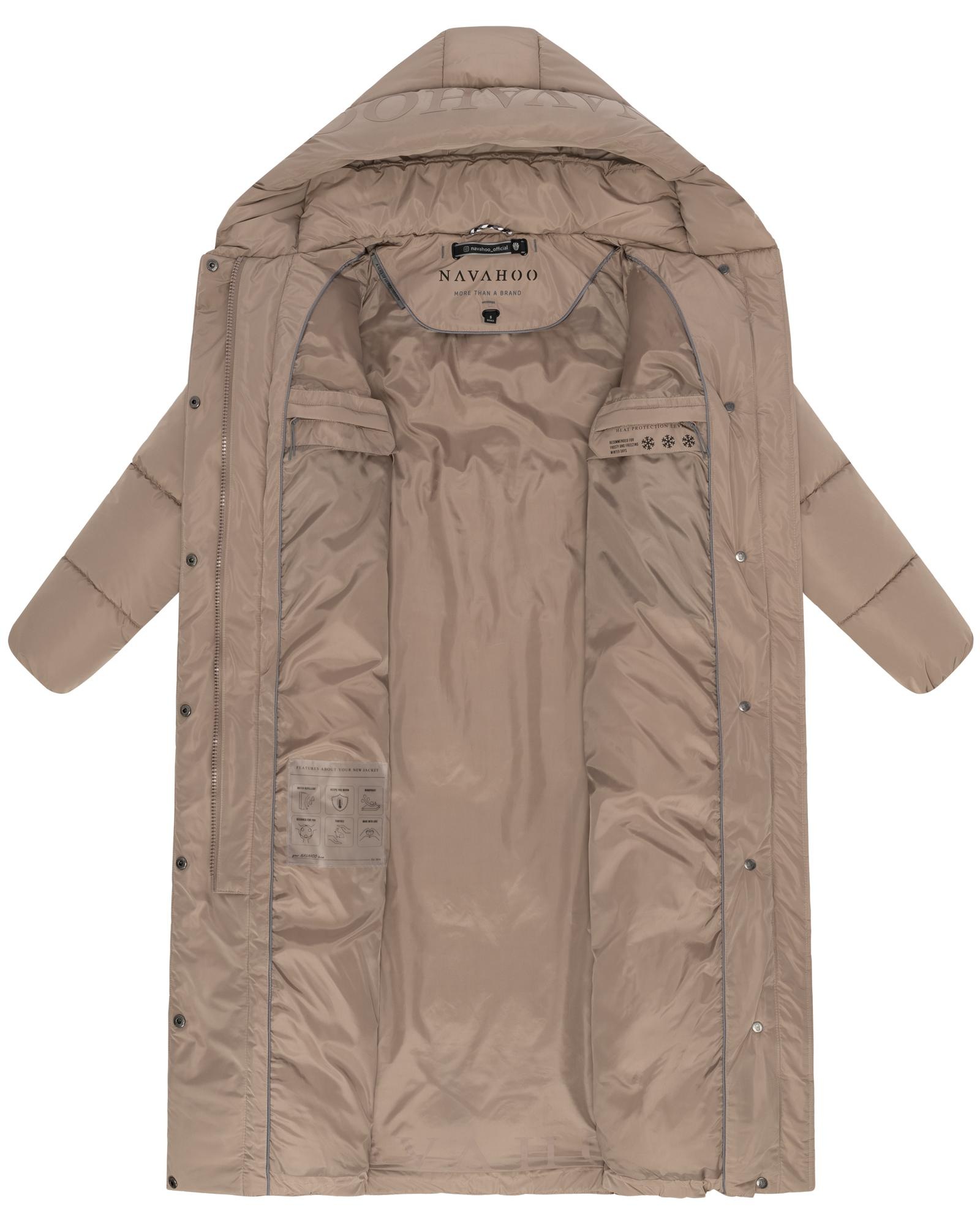 Navahoo Steppmantel »Eisblick 14«, Gesteppter Damen Mantel mit Taillengürtel