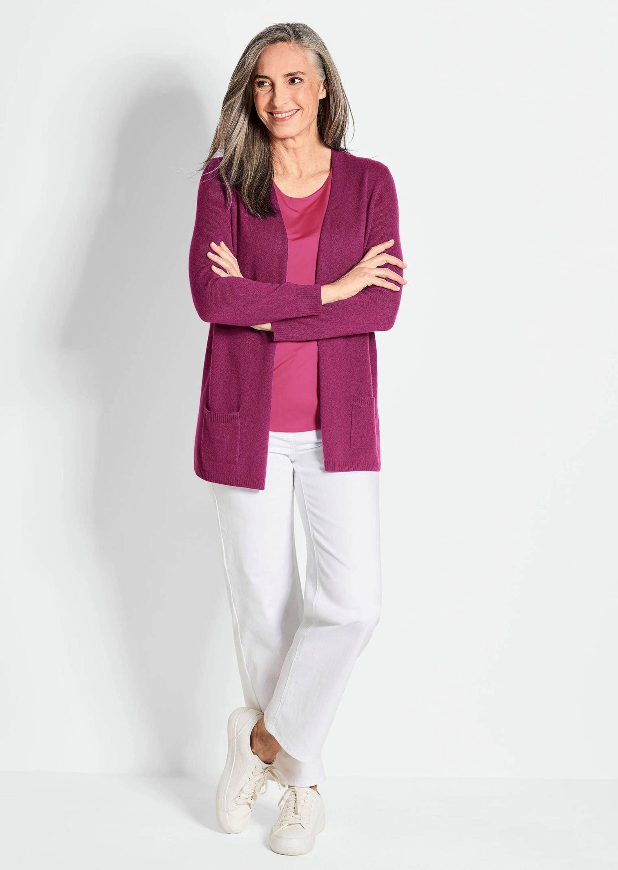 GOLDNER Strickjacke "Langarm Feinstrick-Cardigan" günstig online kaufen