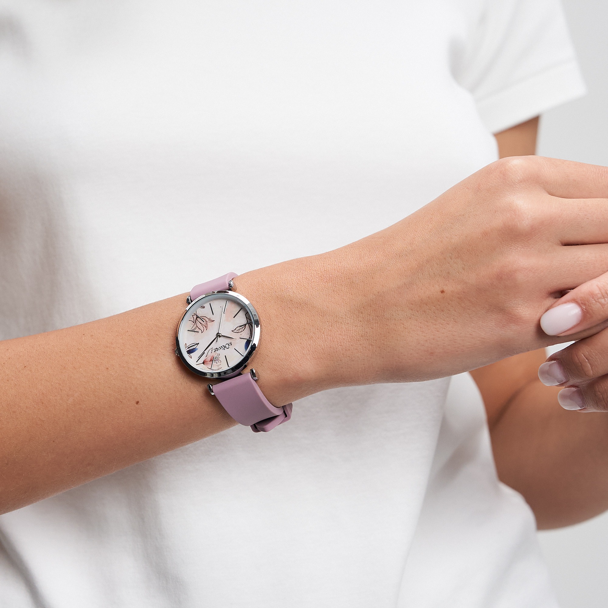s.Oliver Quarzuhr »Soft Connection« Armbanduhr, Damenuhr, Silikonarmband, analog