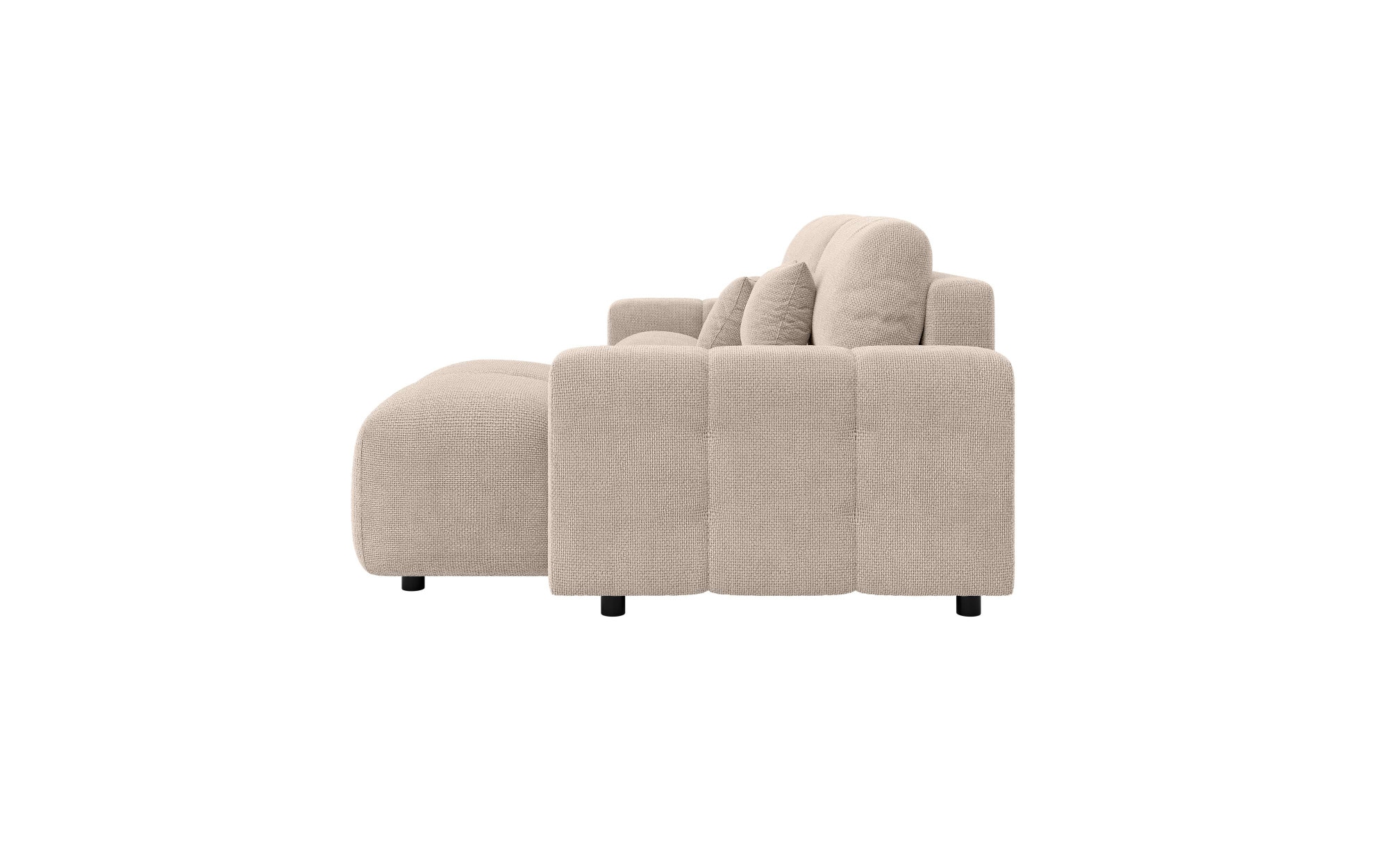 INOSIGN Ecksofa »FELICI, Schlafsofa 233cm, L-Form mit Recamiere beidseitig montierbar«, Designsofa mit Bettfunktion und Bettkasten, Maße B/T/H: 233/142/88 cm