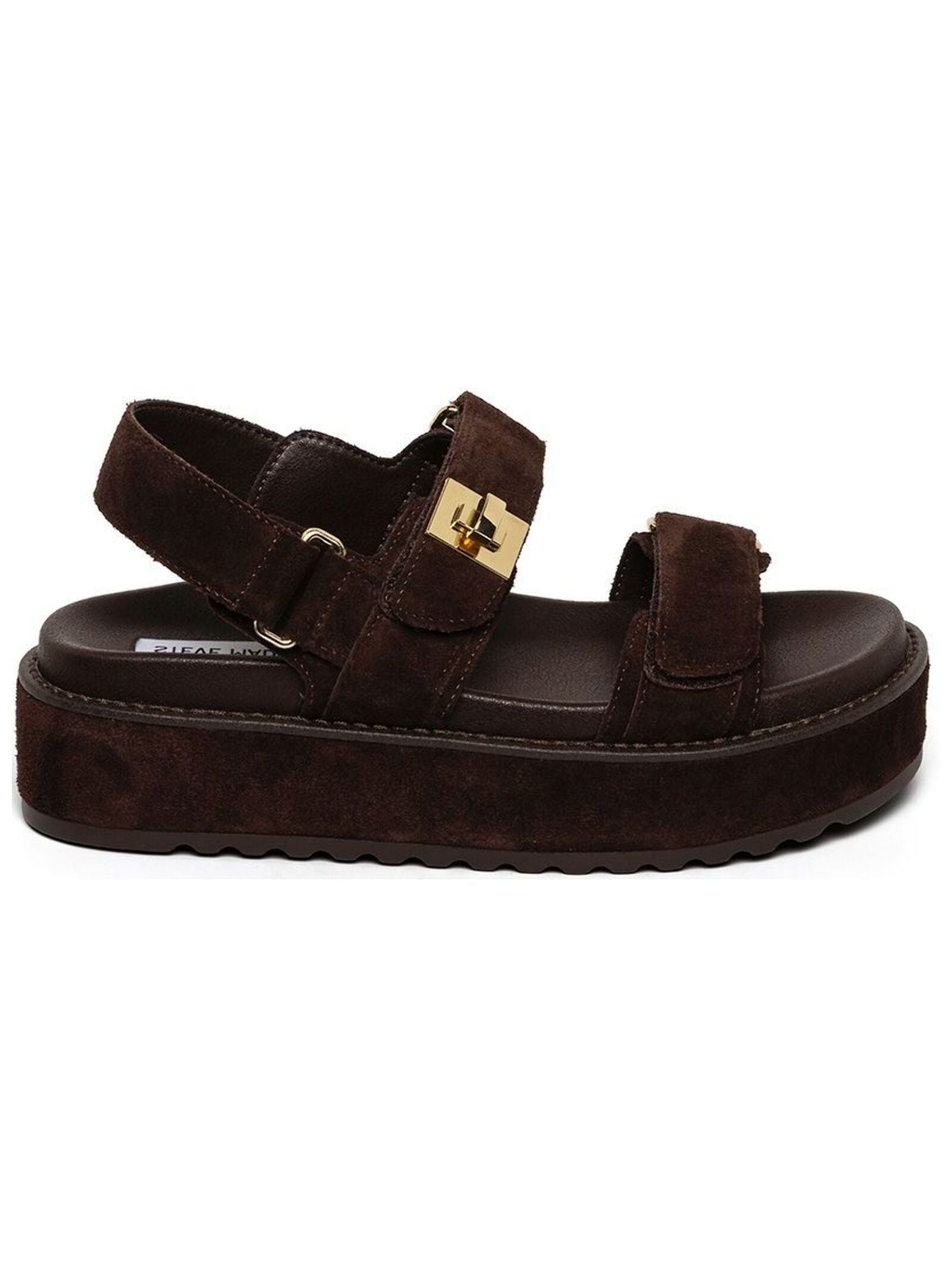 STEVE MADDEN Plateausandaletten »STEVE MADDEN Sandalen Veloursleder«