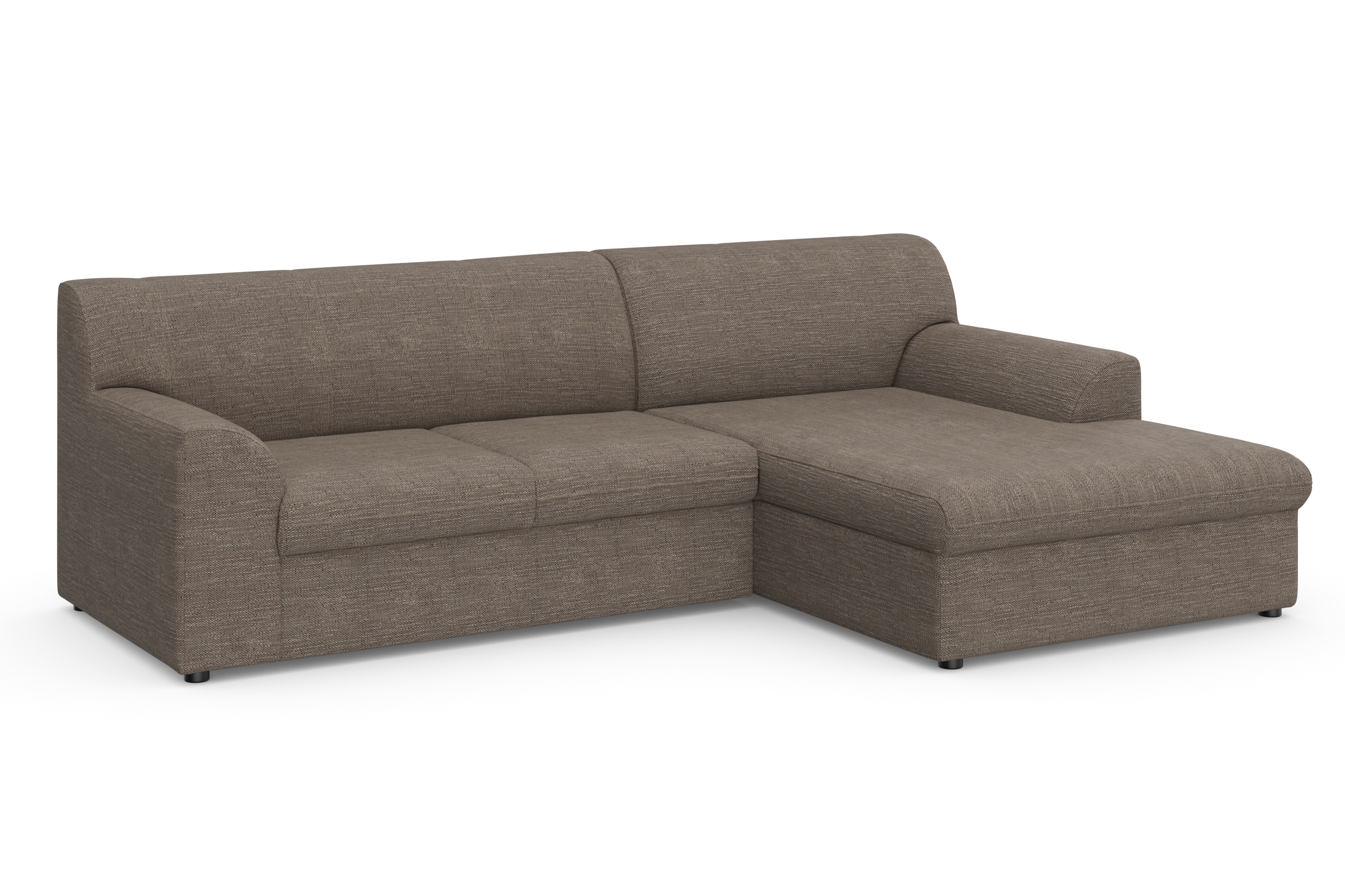 Thumbnail - DOMO collection Ecksofa "Topper, elegant und zeitlos, kompaktes Stellmaß 245/155cm, L-Form" mit Recamiere, wahlweise mit...