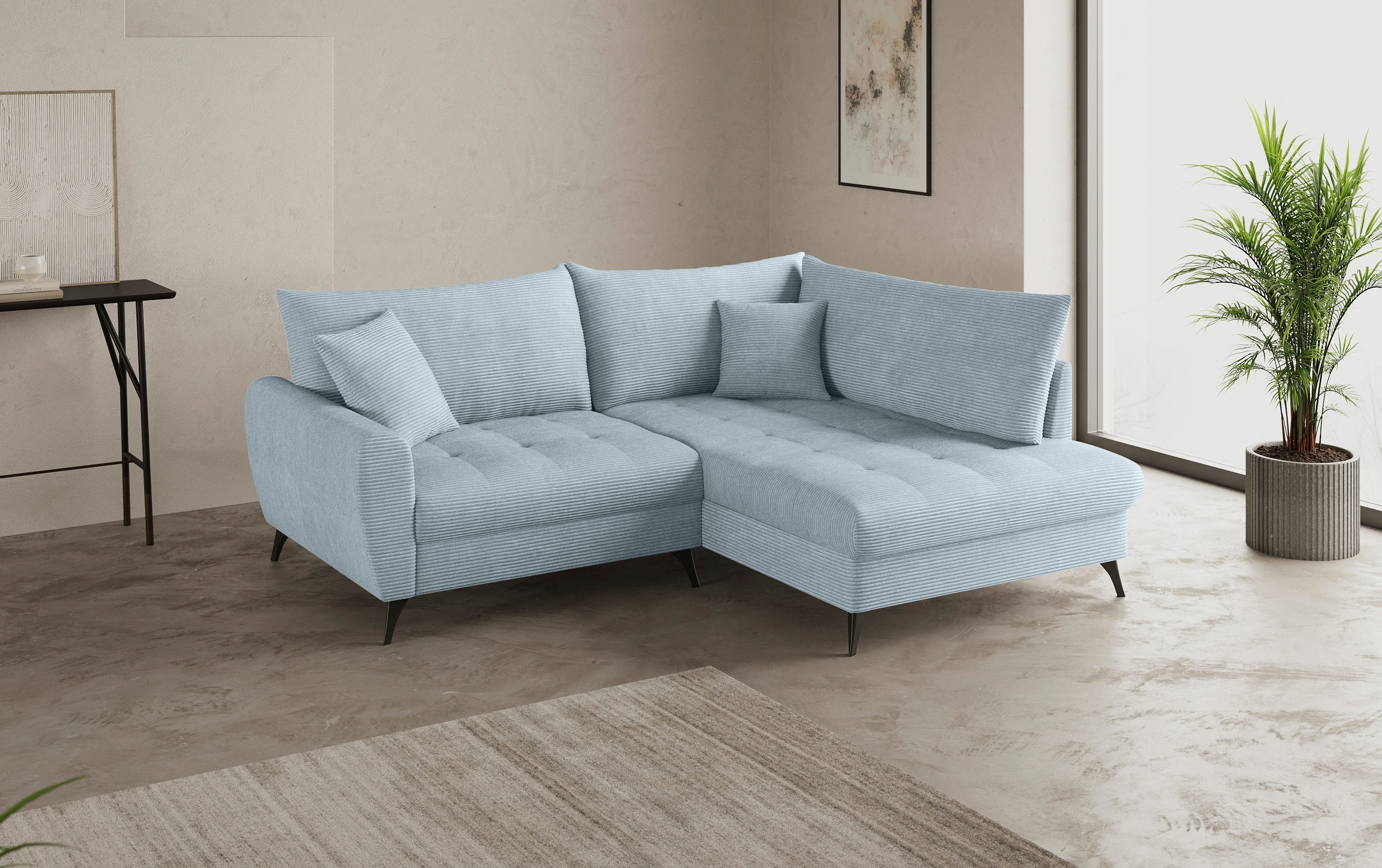 Mr. Couch Ecksofa "Blackburn II L-Form", Wahlweise mit Kaltschaumpolsterung günstig online kaufen