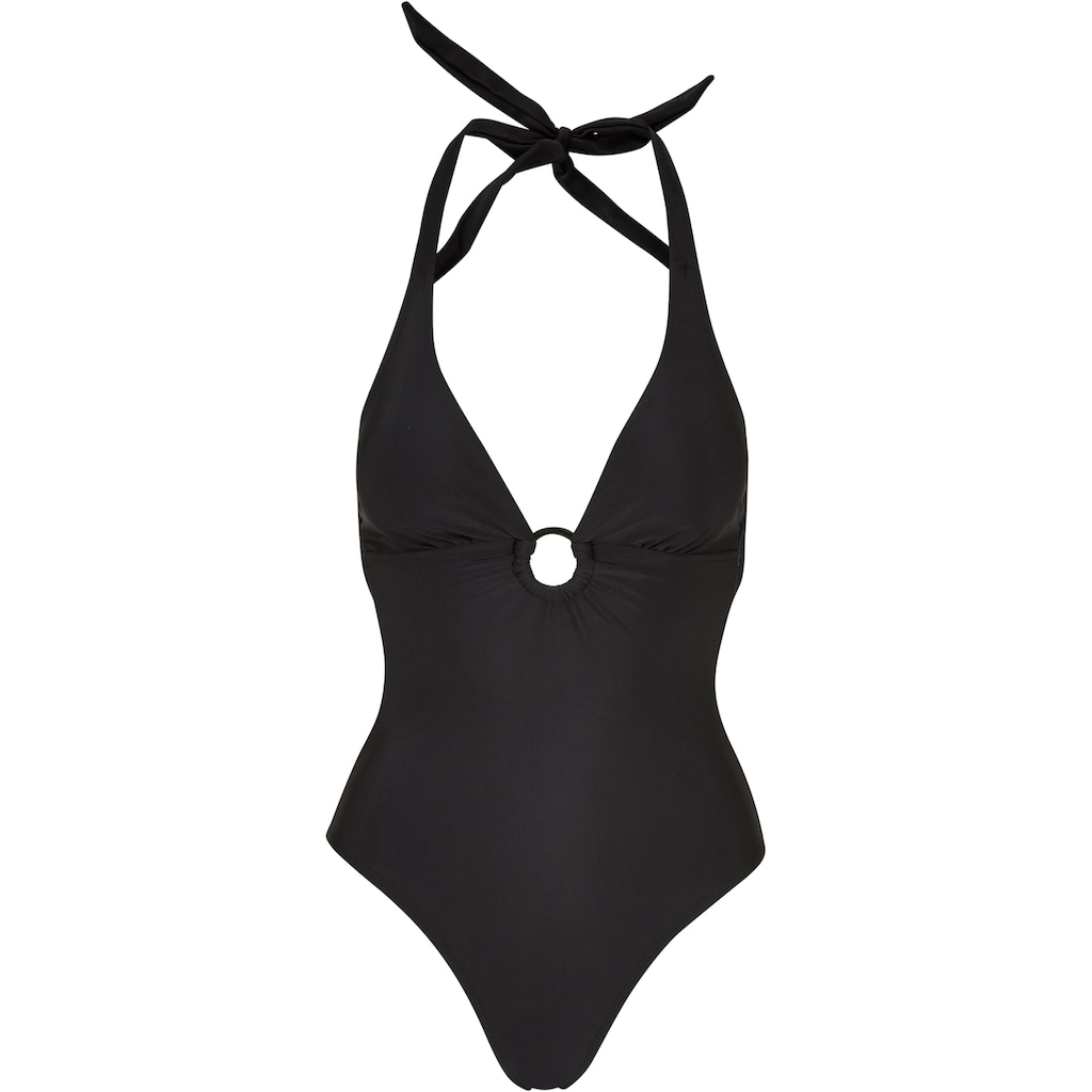 URBAN CLASSICS Badeanzug »Urban Classics Damen Ladies Recycled Neckholder Swimsuit«