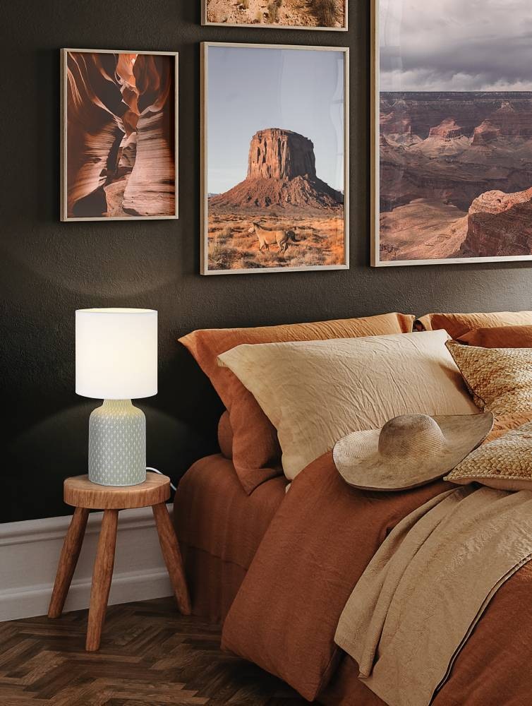 EGLO Tischleuchte »BELLARIVA« E14 1 Stk. H 32 cm, Tischlampe, Nachttischleuchte