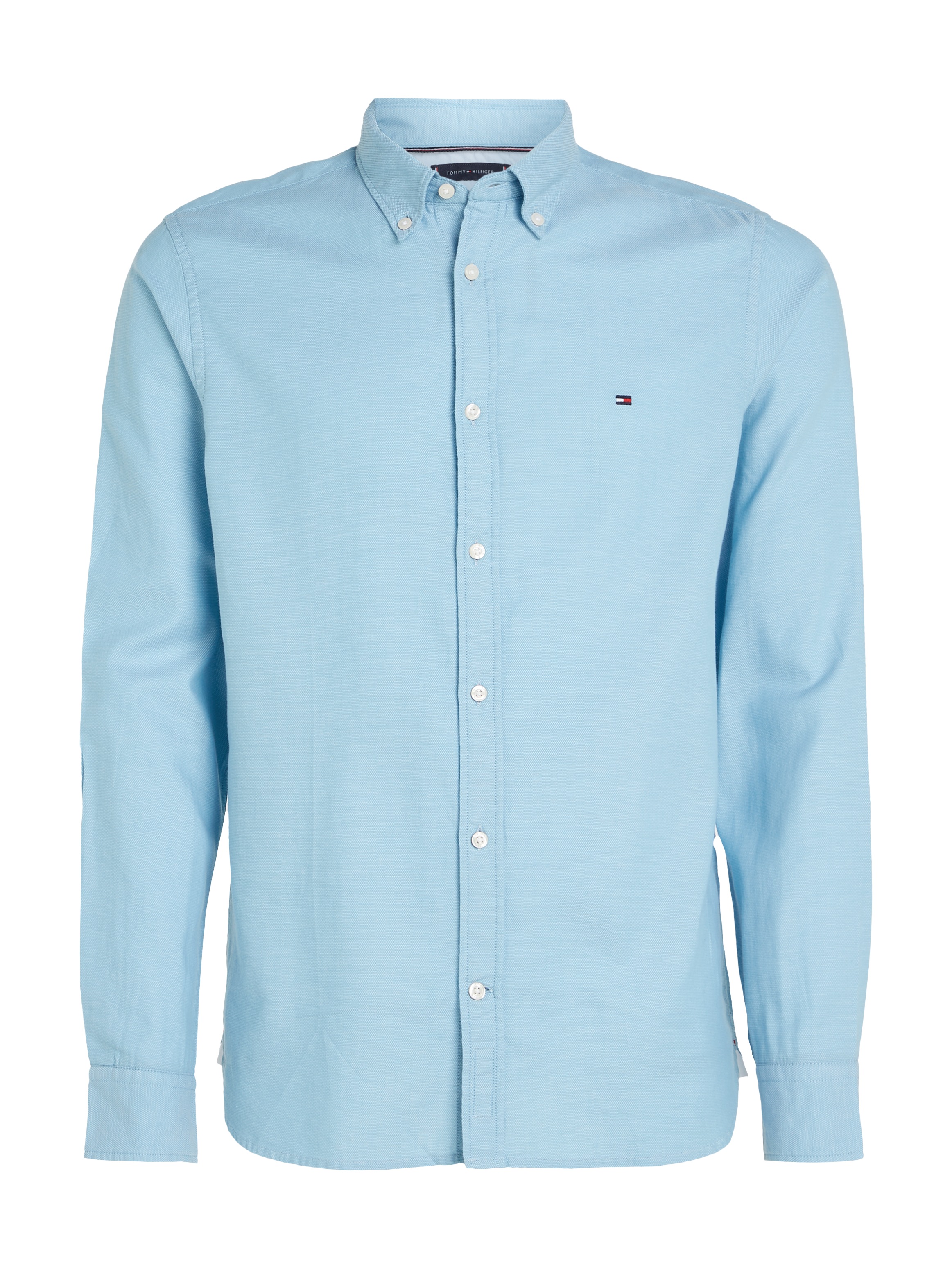 Tommy Hilfiger Langarmhemd »FLEX DOBBY SF SHIRT«, mit Knopfleiste
