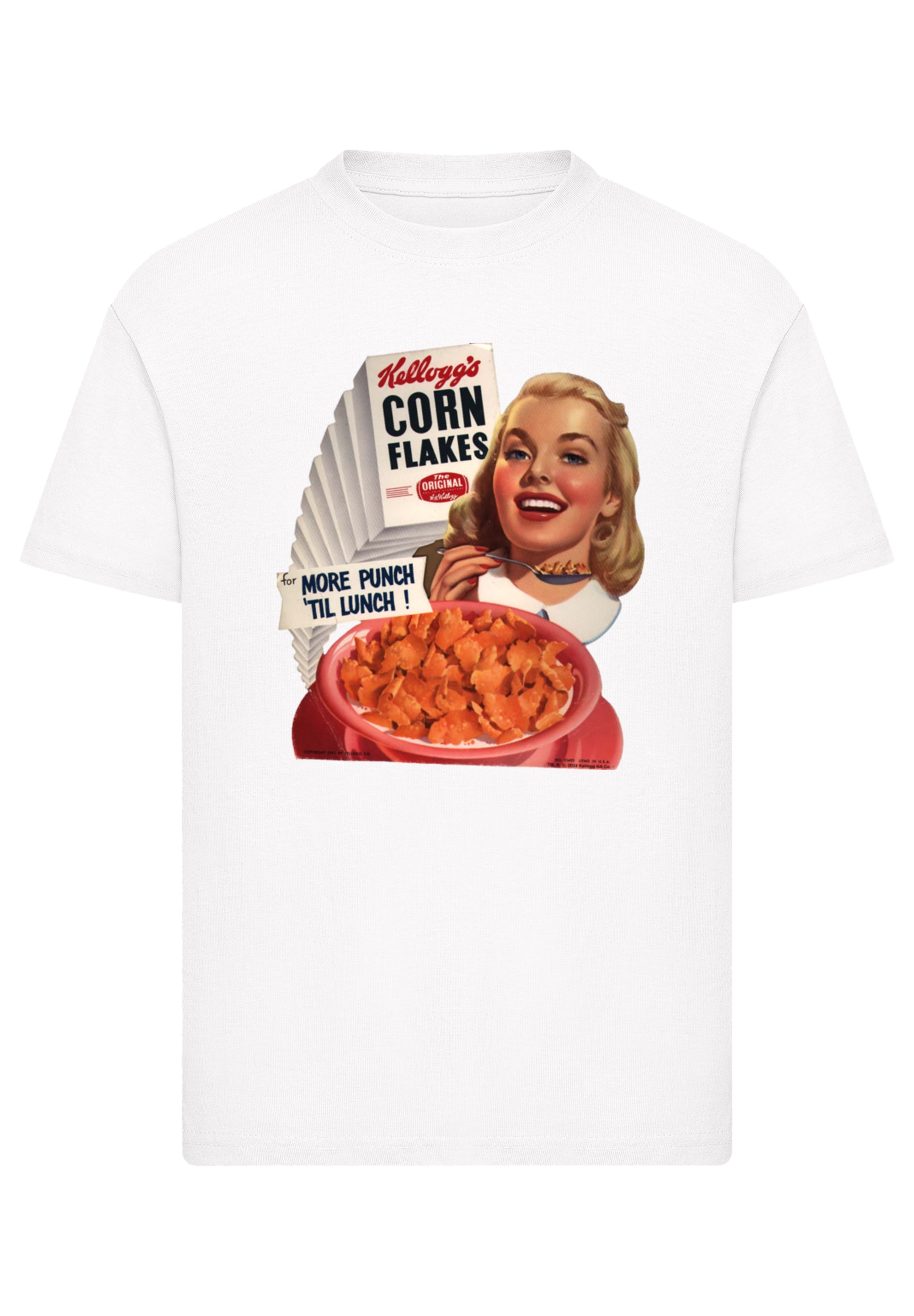 F4NT4STIC T-Shirt »Kellogg's Corn Flakes Cereal 1950's«, Premium Qualität