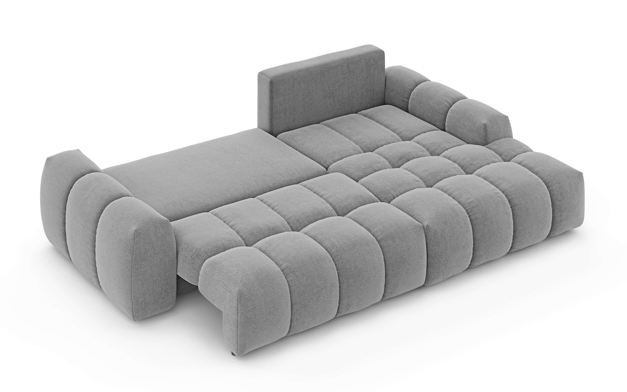 INOSIGN Ecksofa »AZITA klein optionale Schlafsofa mit Bettkasten, B/T/H: 270/166,5/84cm«, L-Form mit Wellenunterfederung, Bubble-Optik