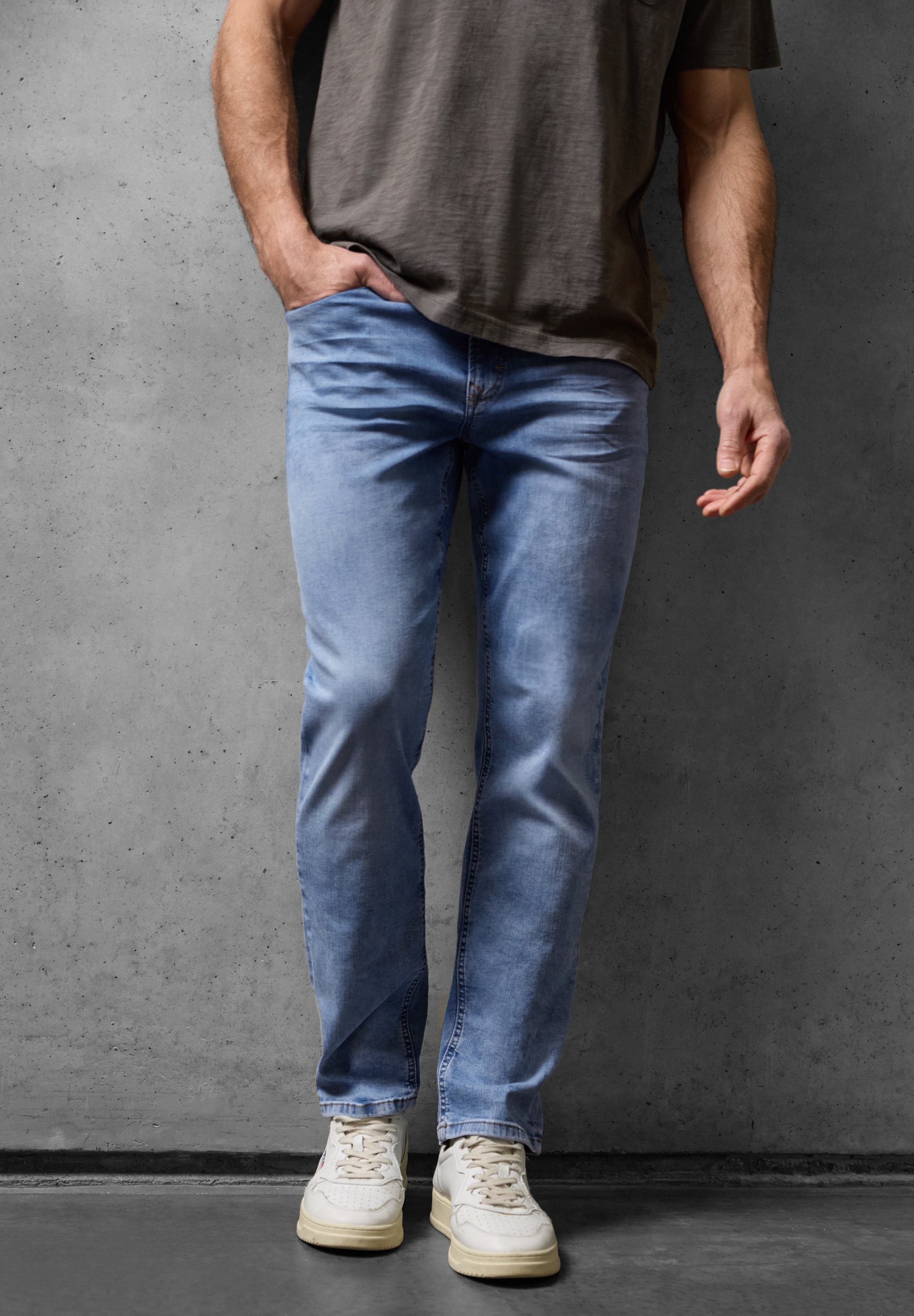 STREET ONE MEN Regular-fit-Jeans Middle Waist günstig online kaufen