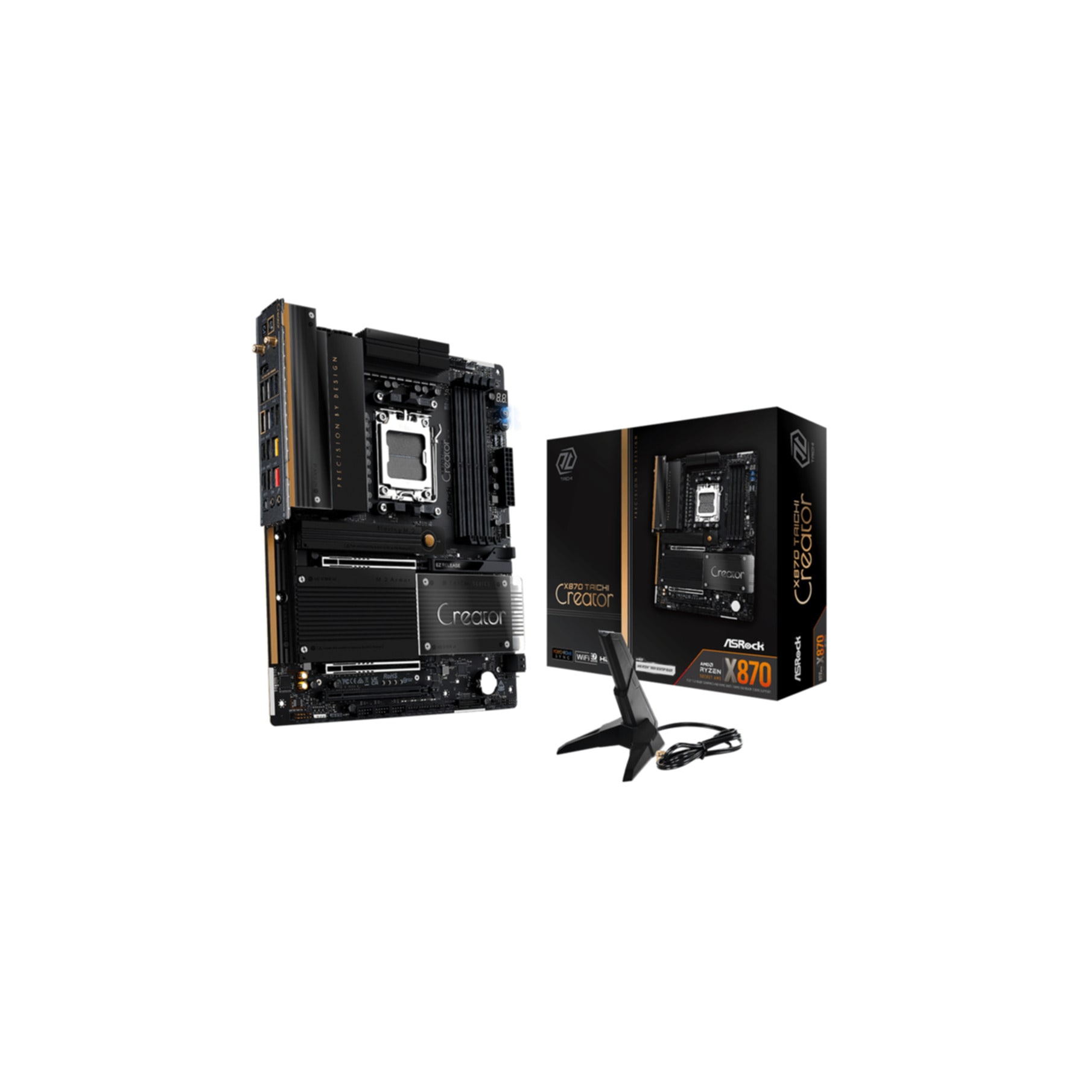"ASROCK Mainboard ""X870 Taichi Creator"", schwarz, B:28,1cm H:8,4cm T:34,6cm, Mainboards"