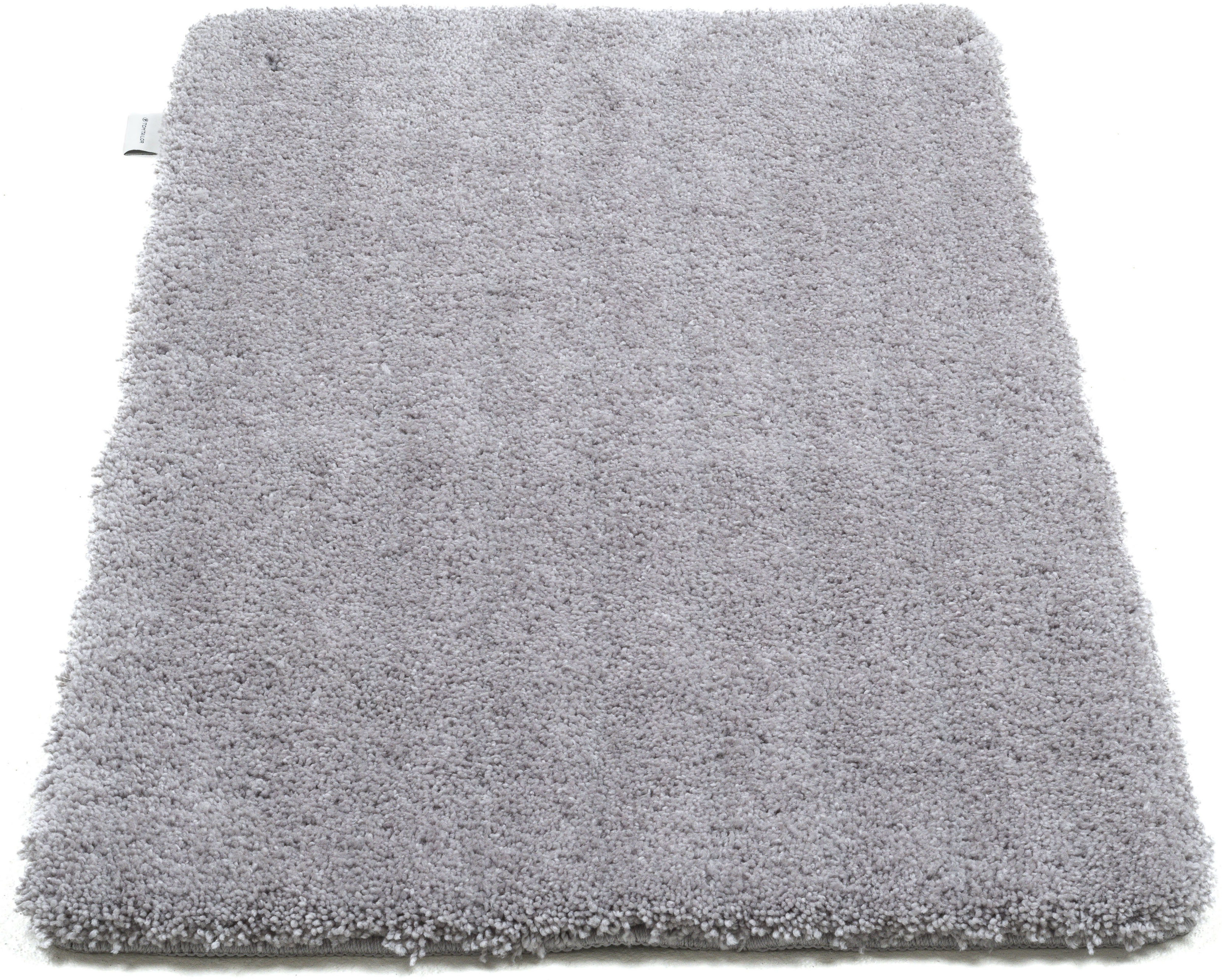 TOM TAILOR HOME Badematte "Cozy Bath UNI, Badvorleger, Badezimmer Teppich" Höhe 27 mm rutschhemmend beschichtet fußbodenheizungsgeeignet Badteppich, Uni Farben, rechteckig, in rund & oval erhältlich