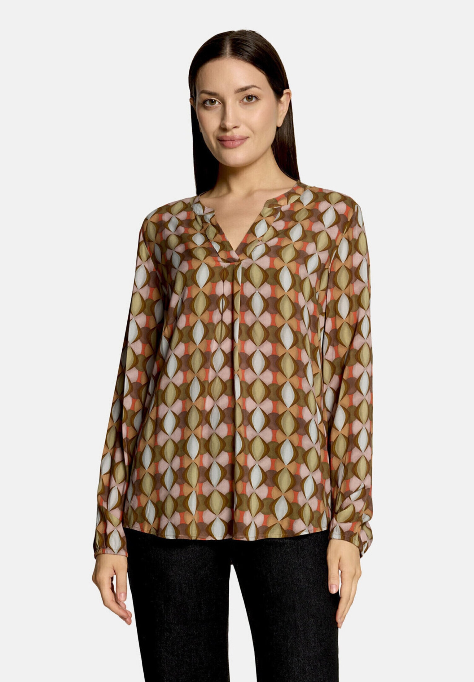 Cartoon Shirtbluse »Damen mit Muster«