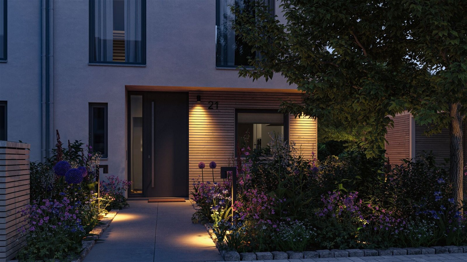 Paulmann LED Pollerleuchte "Kimu IP44 822mm 2200K 7,8W 500lm 230V 70 Anthra günstig online kaufen