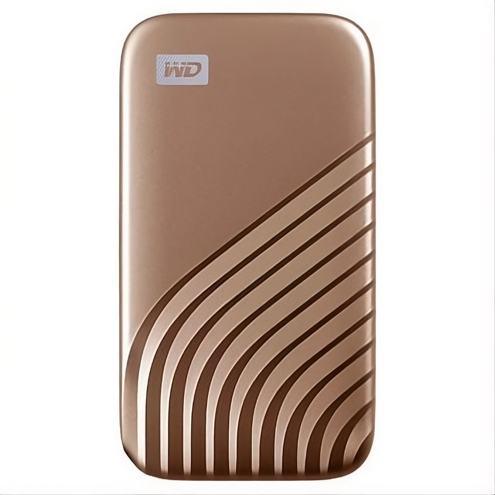 WESTERN DIGITAL SSD-Festplatte "Mobile Festplatte "My Passport SSD" 1 TB", goldfarben, 1000 GB, Schreibgeschwindigkeitmaximal 1000 MB/s Lesegeschwindi
