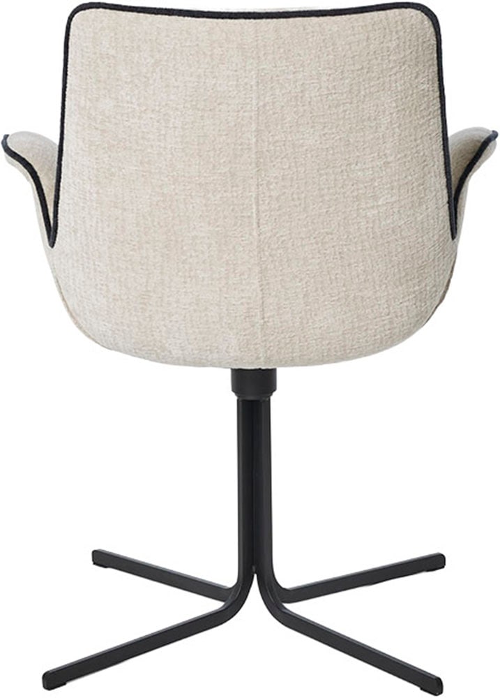 Jahnke Schalenstuhl »POLE TWIST« () Drehbar, gepolstert, mit Armlehnen, Metallgestell, B:65xT:63xH:85 cm