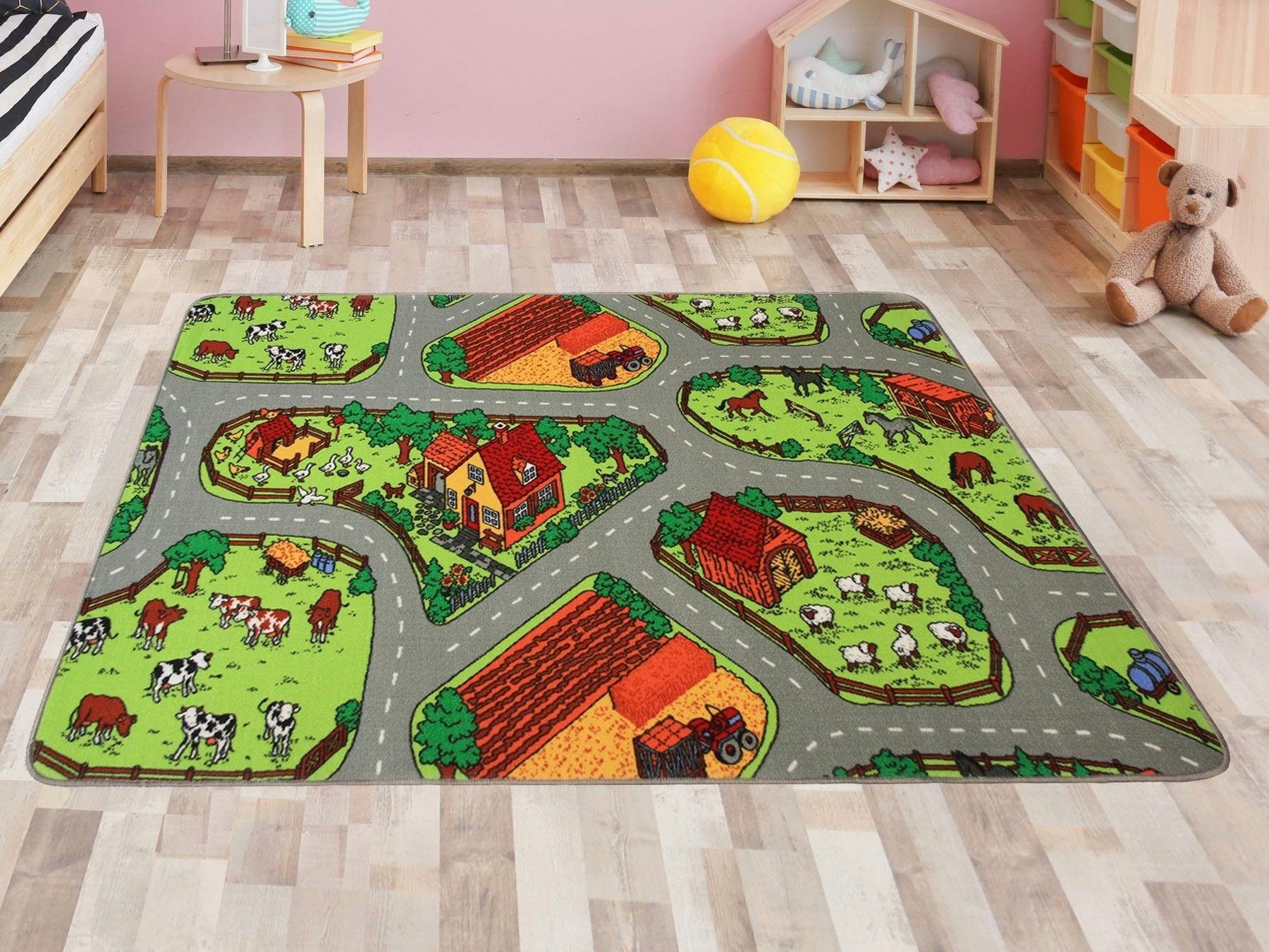 Primaflor-Ideen in Textil Kinderteppich "Spielteppich BAUERNHOF, Made in Be günstig online kaufen