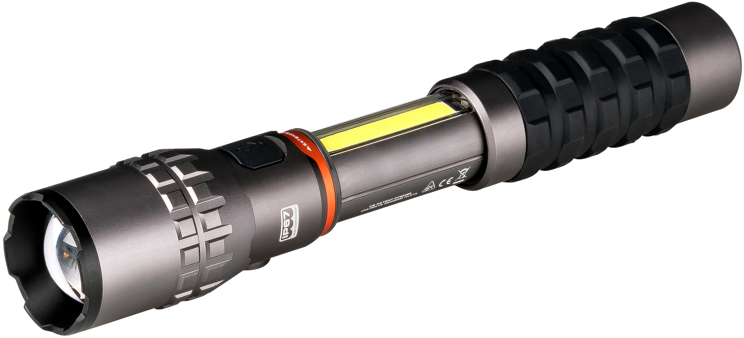 NEBO LED Taschenlampe »Nebo SLYDE KING 2K« Set, Taschenlampe inkl. Ladekabel, 2 Stk. tlg. 2.000-Lumen-Lampe-4-fach-Zoom sowie 500-Lumen-C•O•B-Arbeitsleuchte