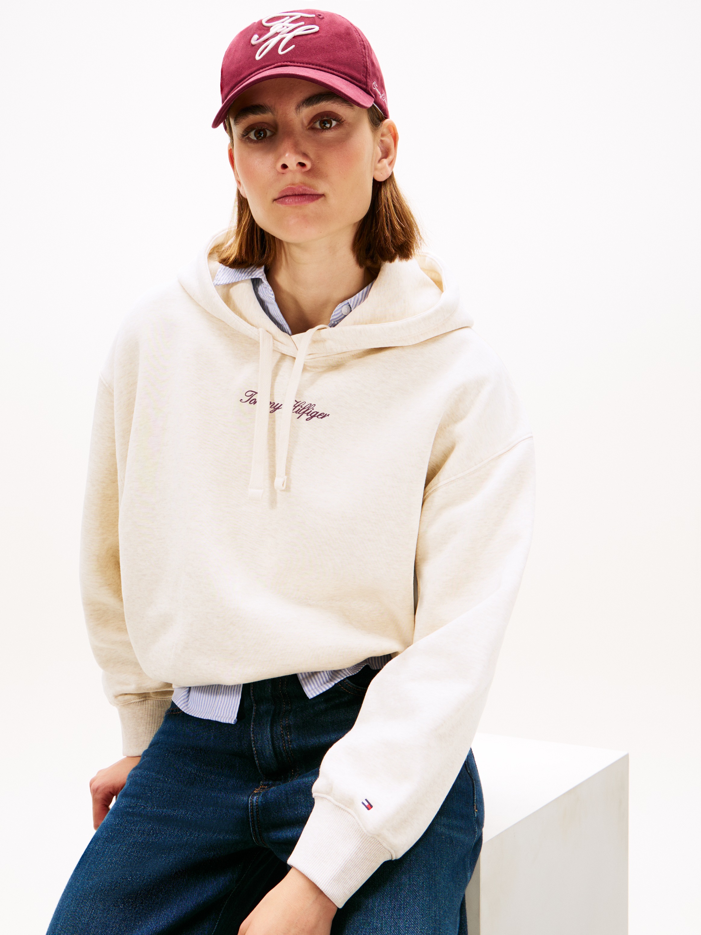 Tommy Hilfiger Kapuzensweatshirt "CLASSIC SCRIPT FLEECE HOODIE" günstig online kaufen