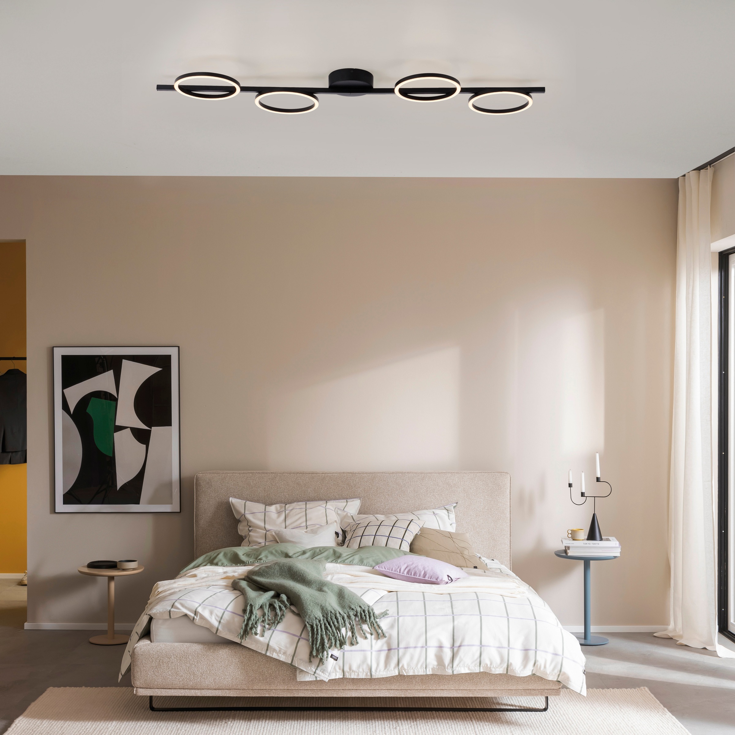 SCHÖNER WOHNEN-Kollektion LED Deckenleuchte »MINI RITUS« LED-Board 1 Stk. Warmweiß SCHÖNER WOHNEN Kollektion, 3-Stufen Dimmer, Memoryfunktion