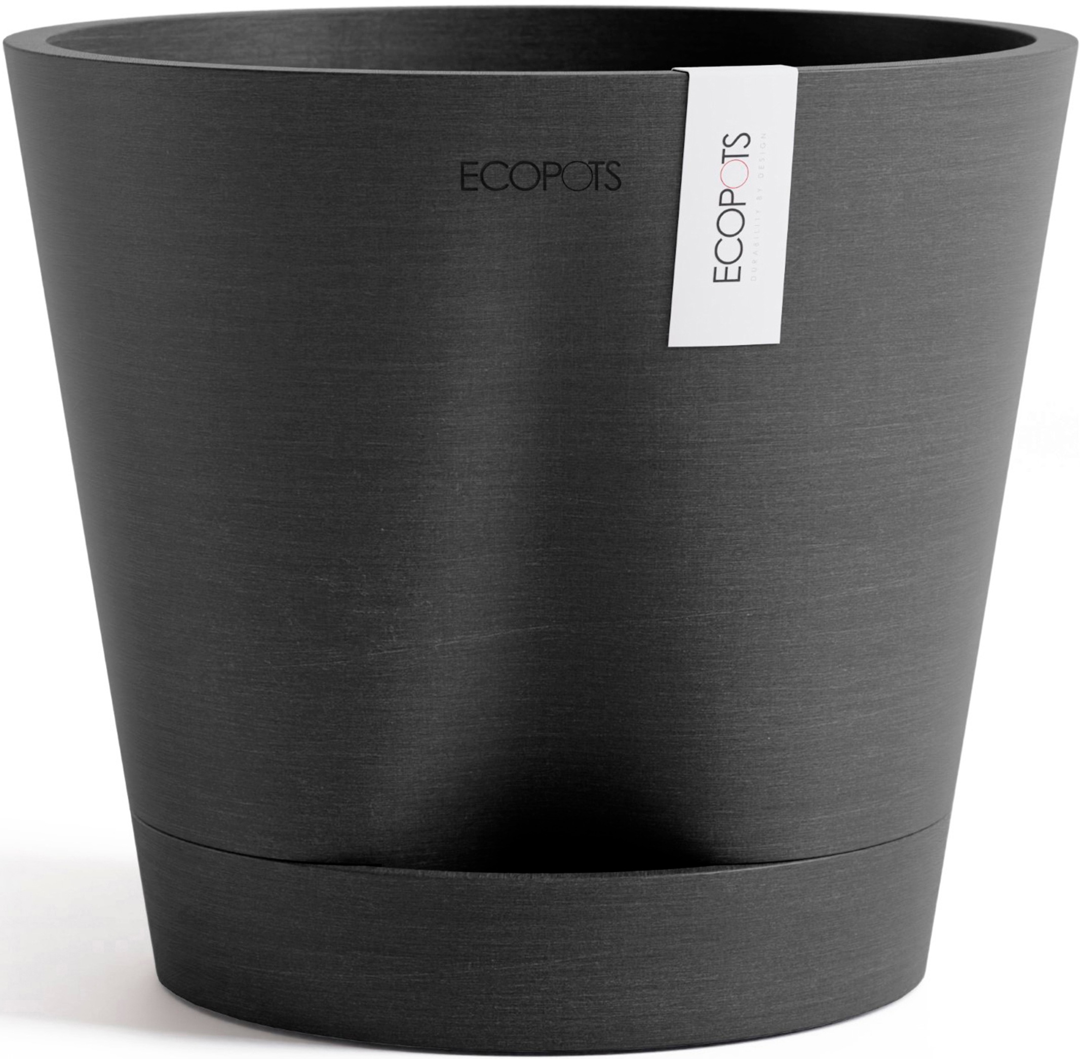 ECOPOTS Blumentopf "Venice 2 20 Dunkelgrau", für den Innenbereich