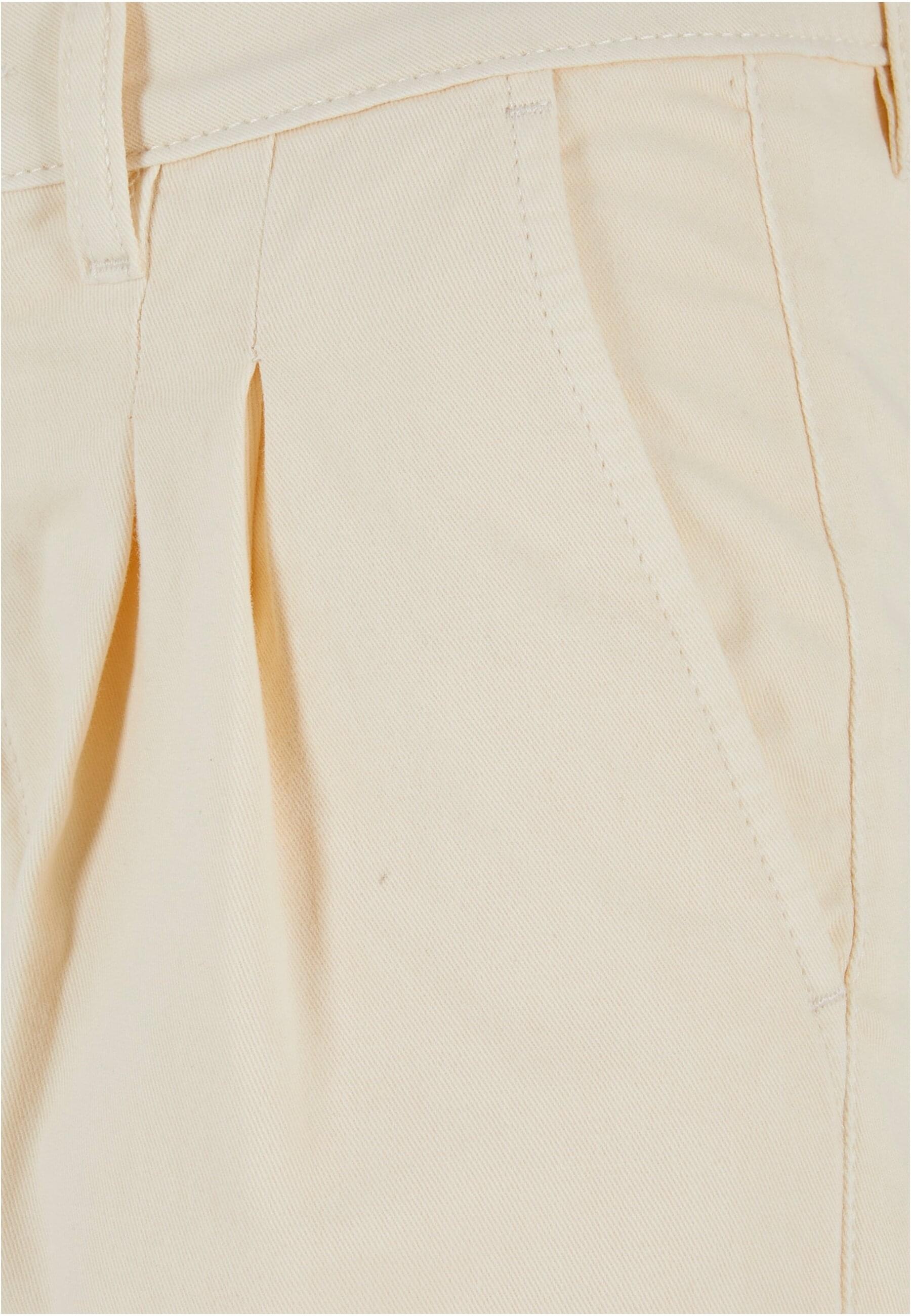 URBAN CLASSICS Stoffhose »Urban Classics Damen Ladies Organic Pleated Cotton Pants«, (1 tlg.)