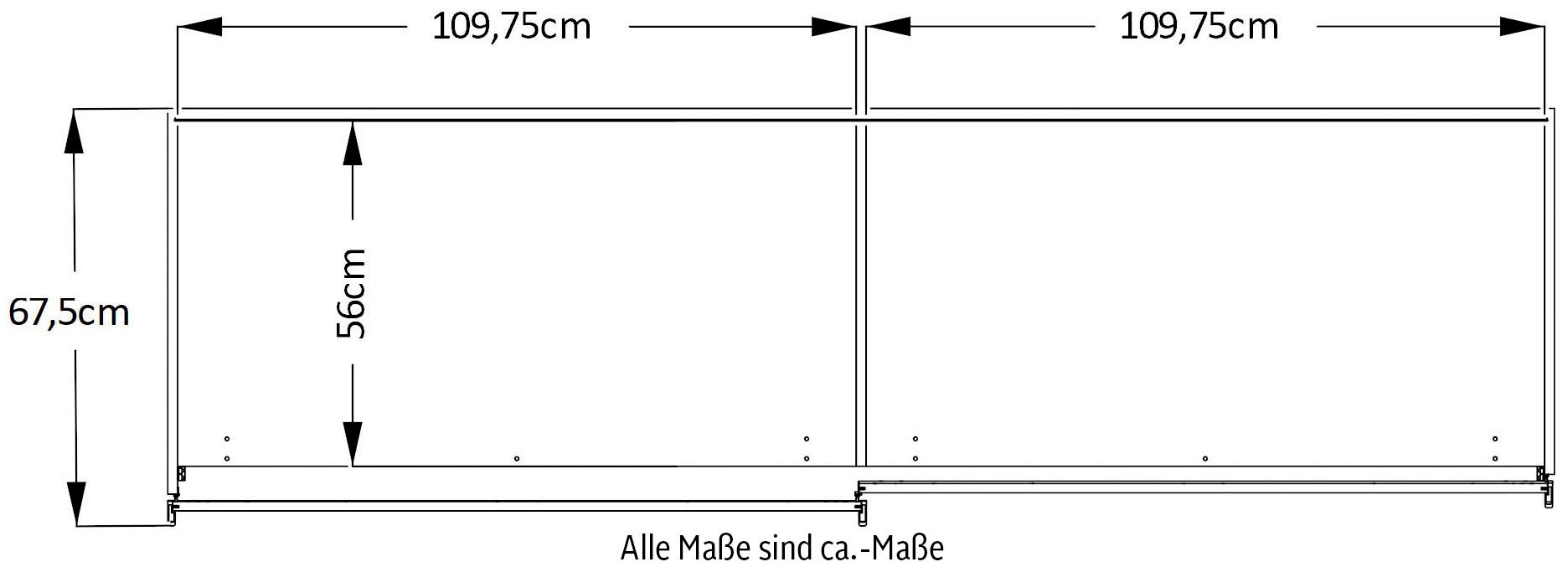 STAUD Schwebetürenschrank »Sinfonie Plus, edles Design in hochwertiger Qualität, Made in Germany«, Mit vier verschiedenen Ausstattungsvarianten
