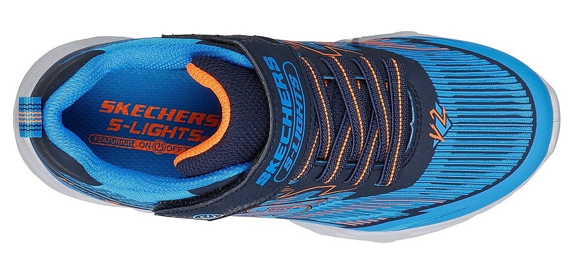 Skechers Sneaker »VORTEX 2.0«, Klettschuh mit Blinkfunktion, Größenschablone zum Download